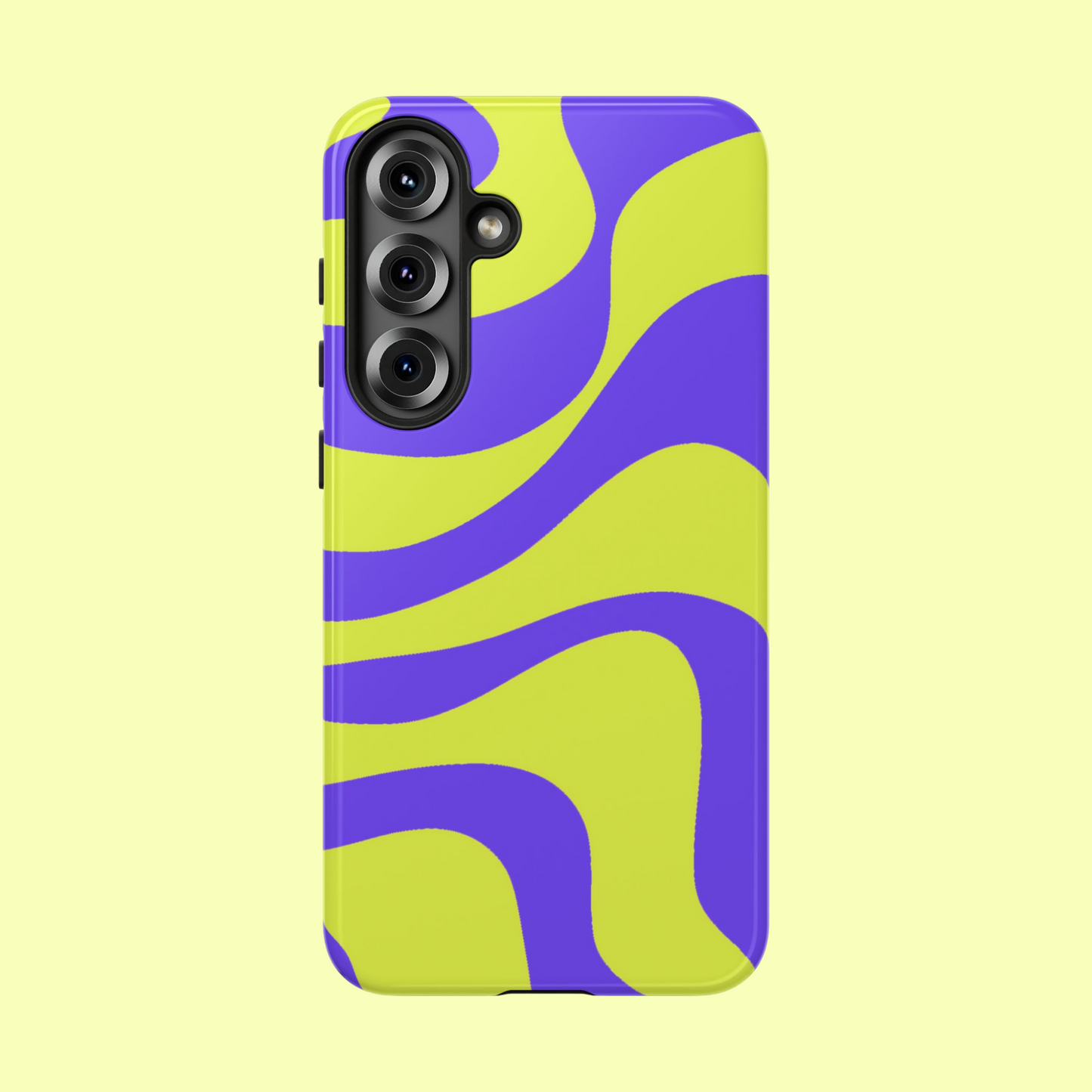 Green and purple swirl