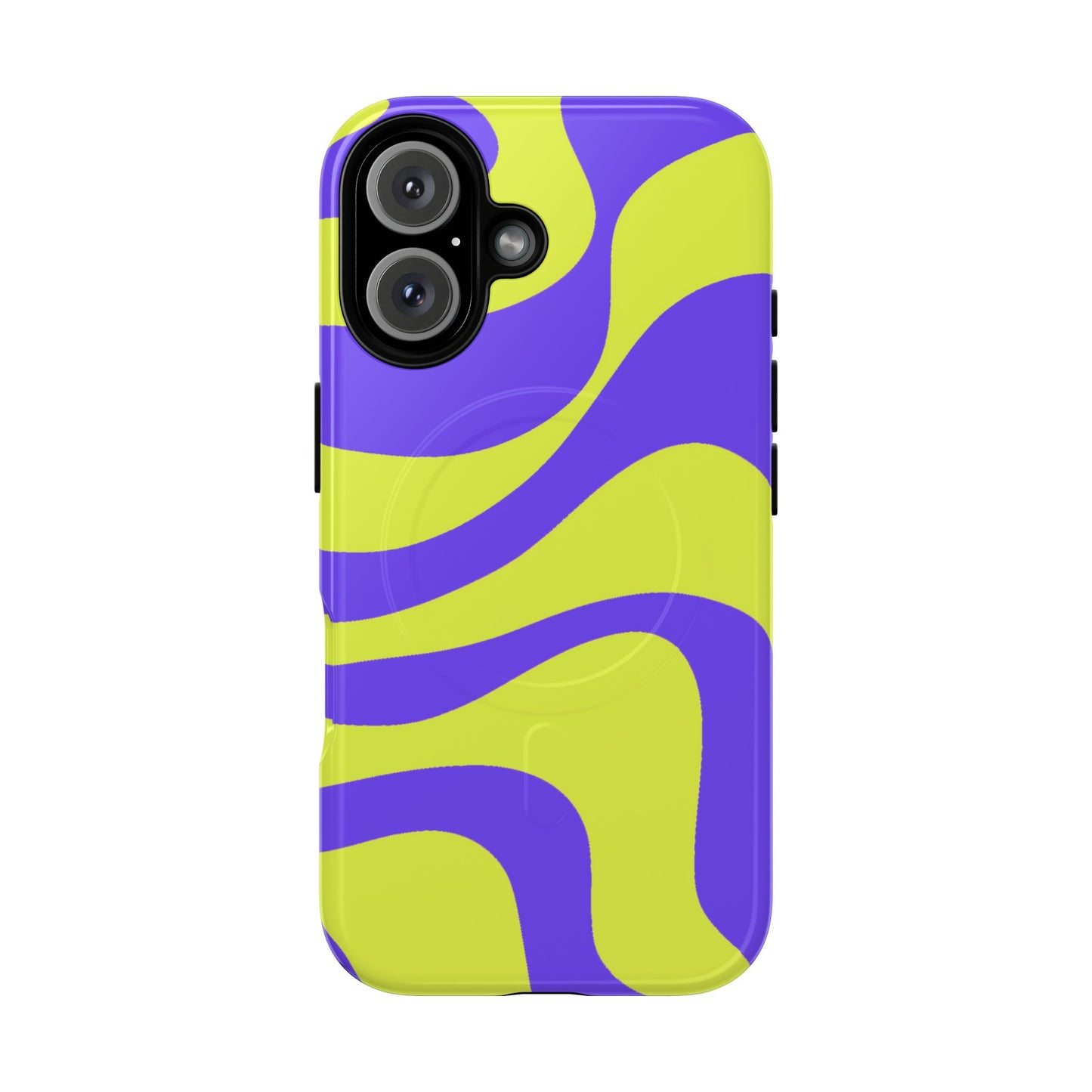Green and purple swirl