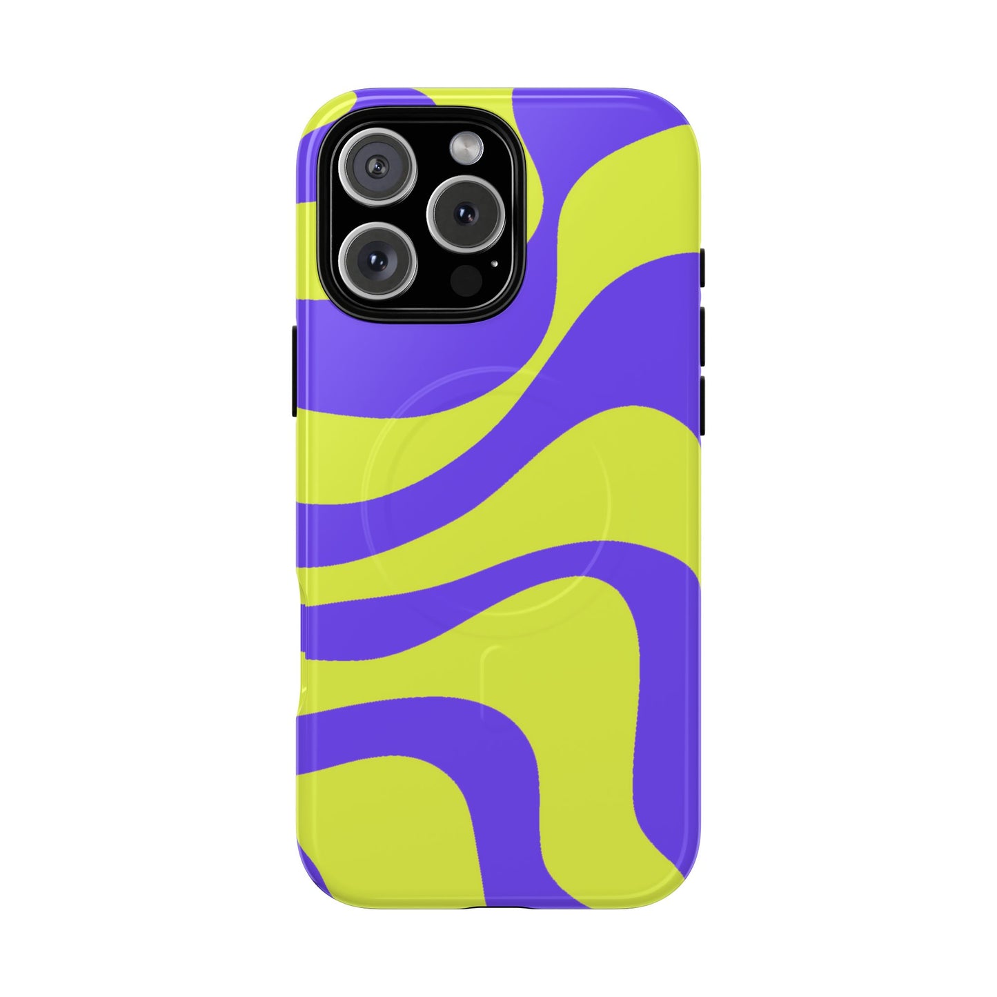 Green and purple swirl