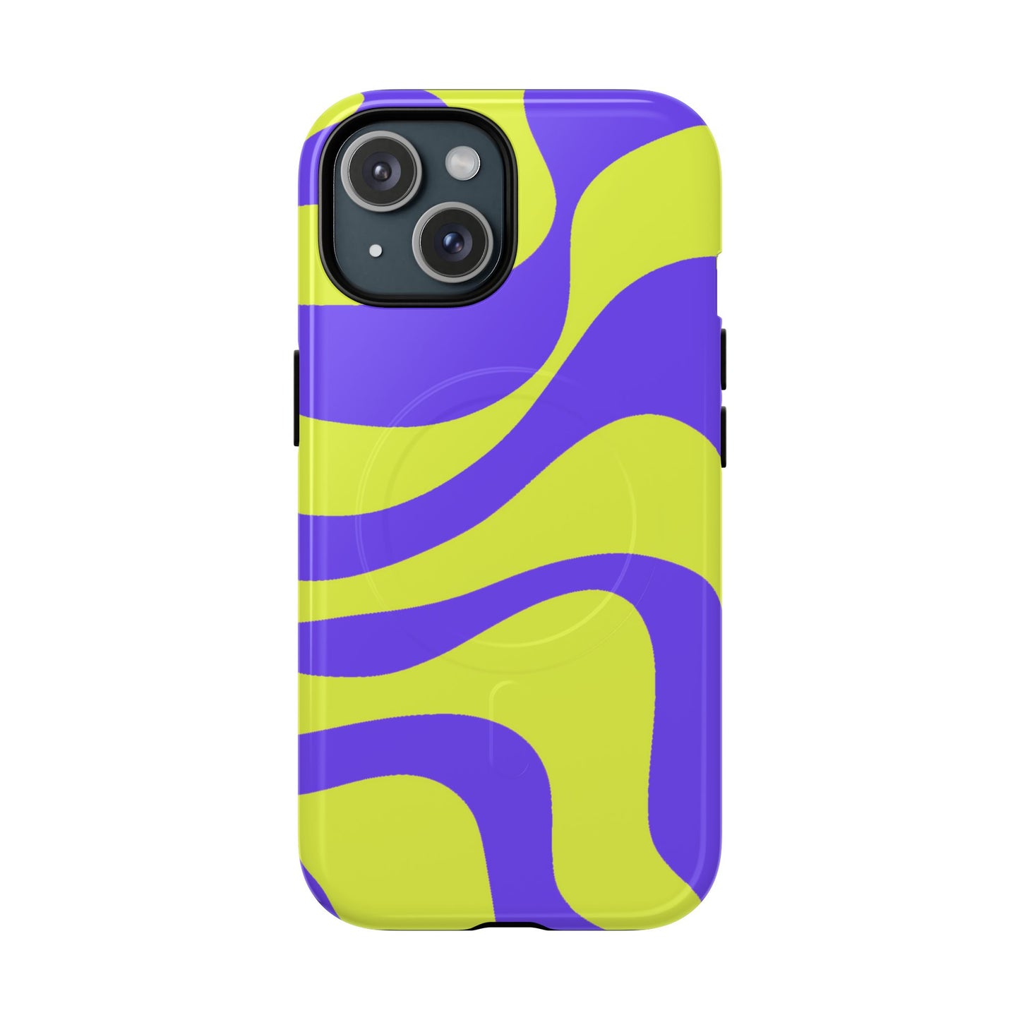 Green and purple swirl