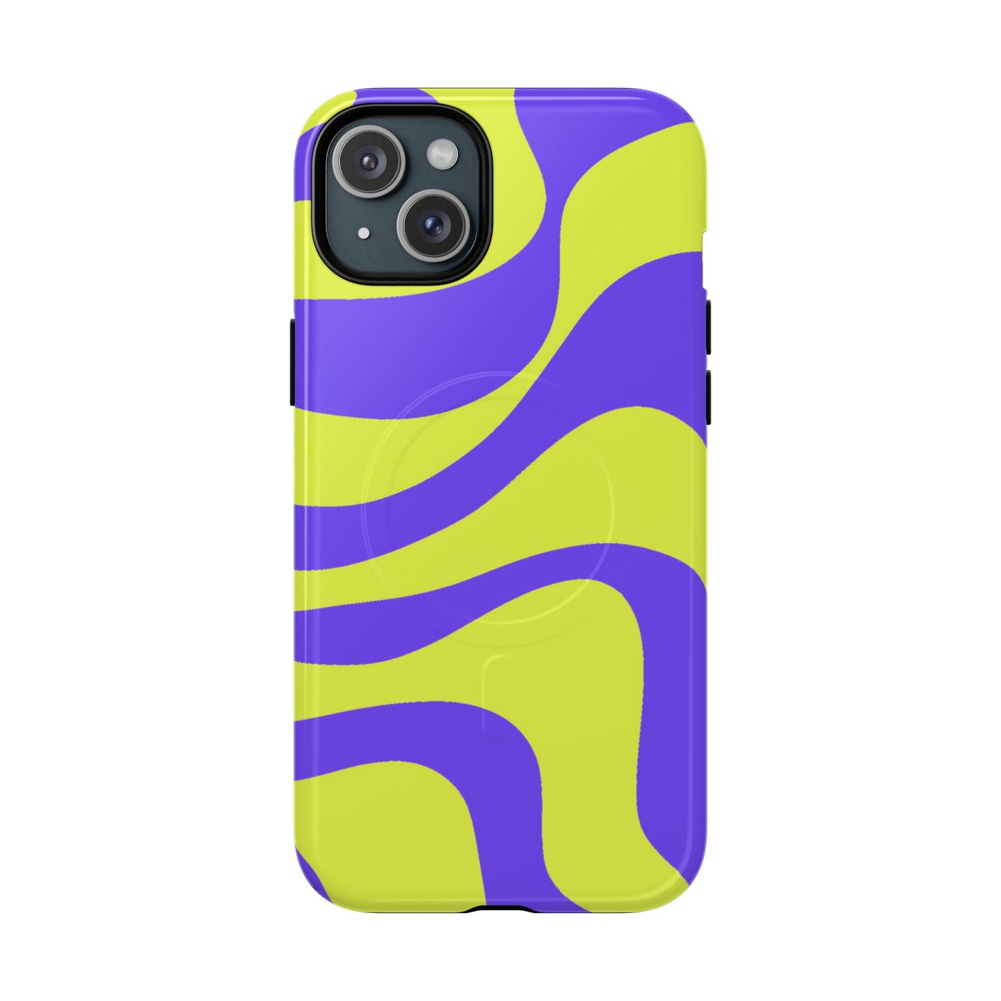 Green and purple swirl
