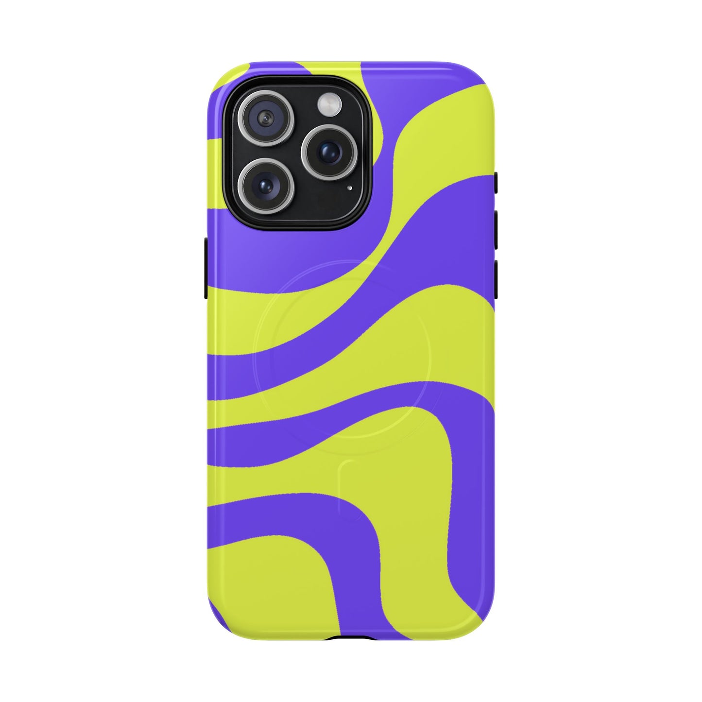 Green and purple swirl