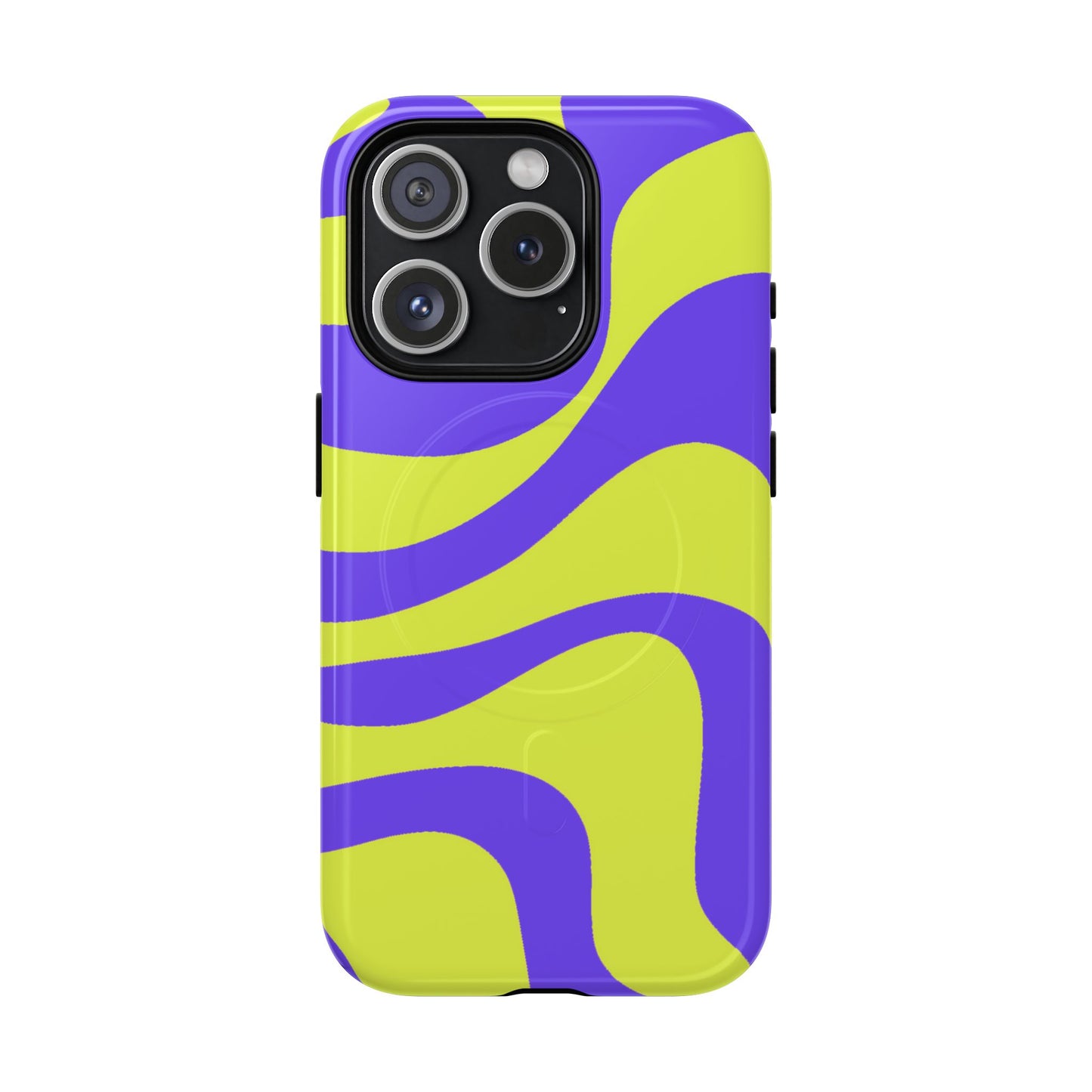 Green and purple swirl