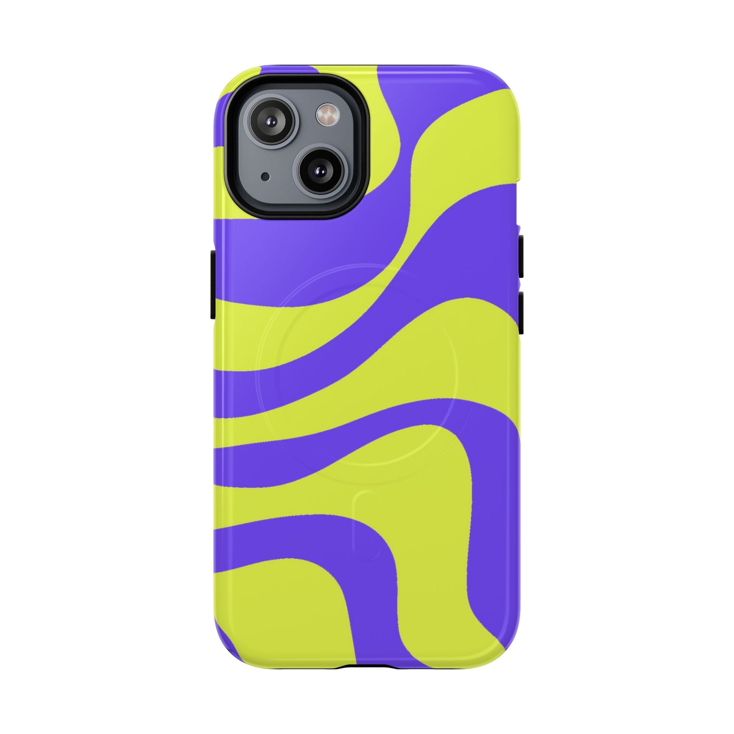 Green and purple swirl