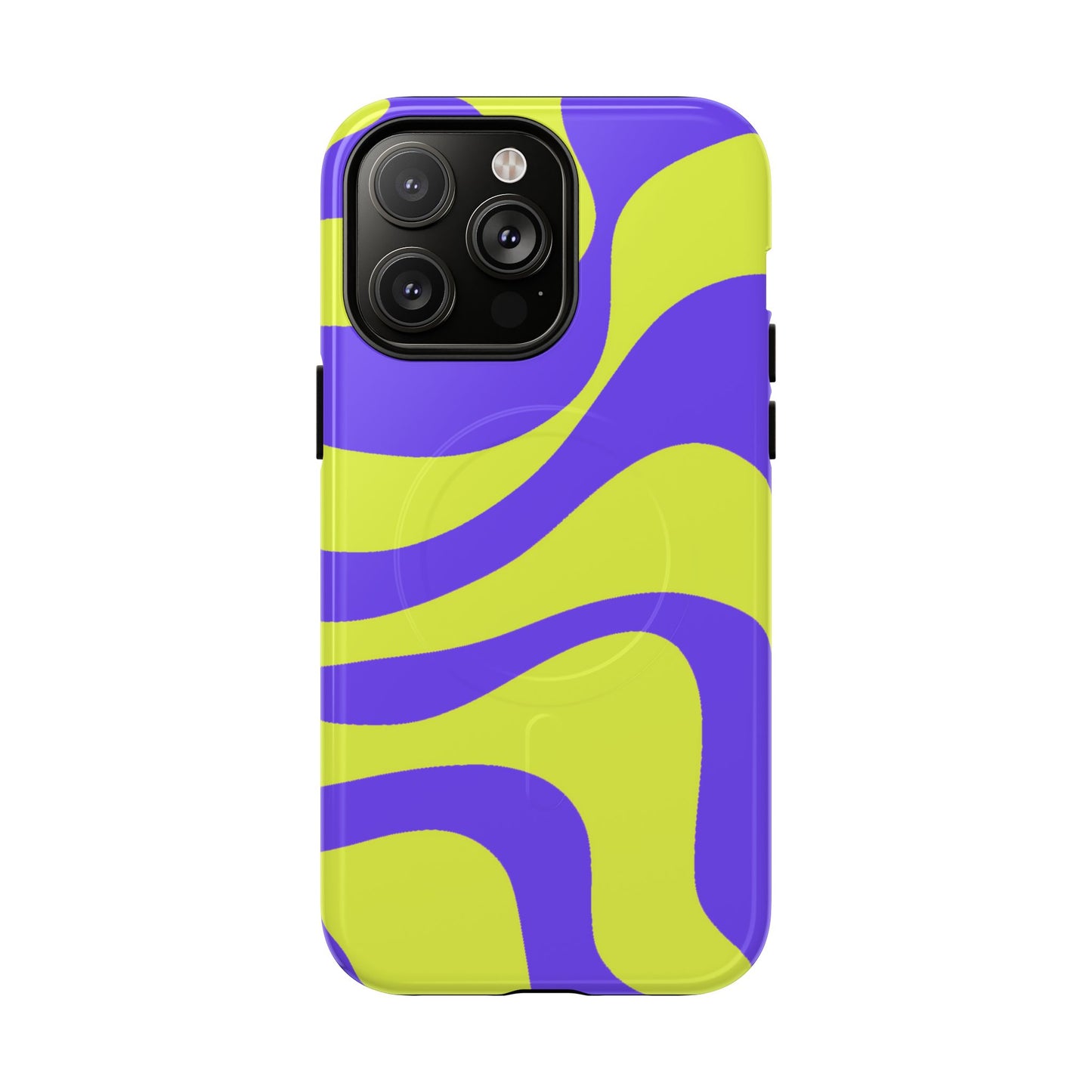 Green and purple swirl