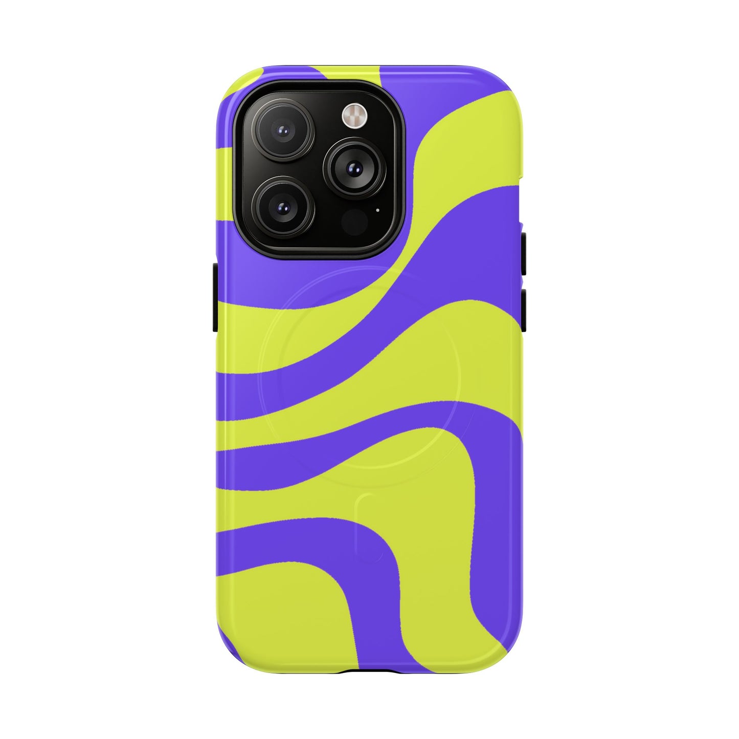 Green and purple swirl