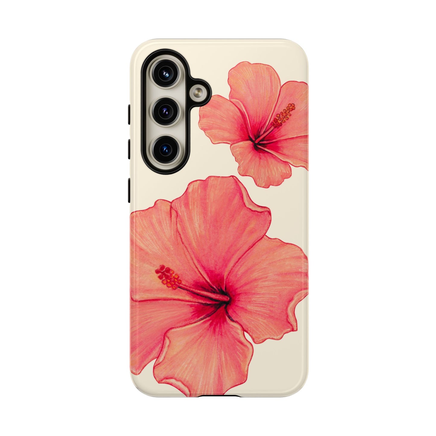 Coral on cream
