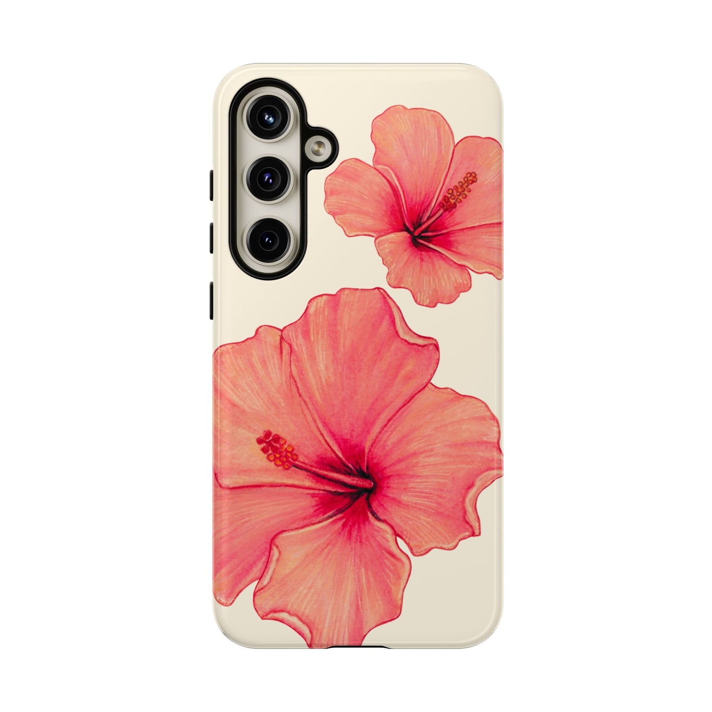 Coral on cream