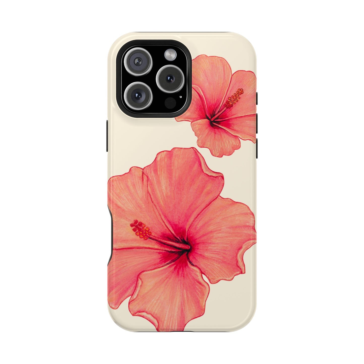 Coral on cream