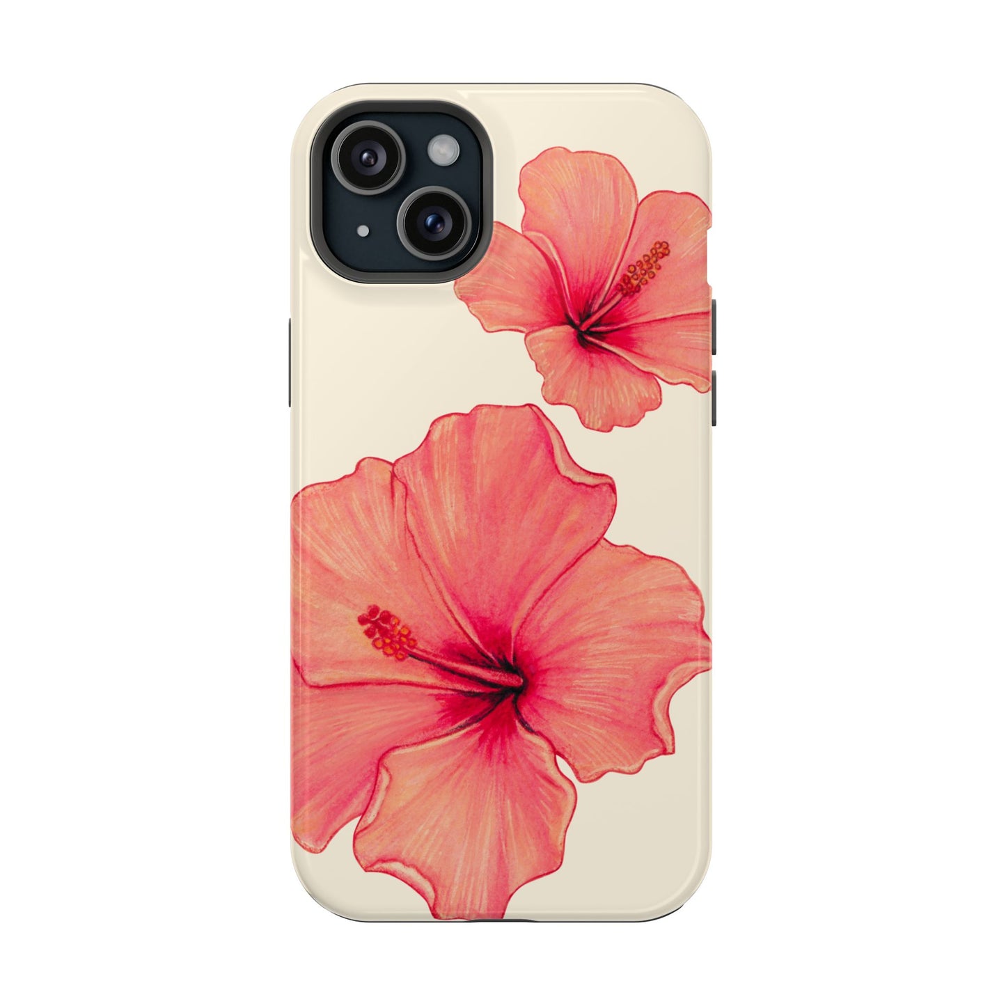 Coral on cream