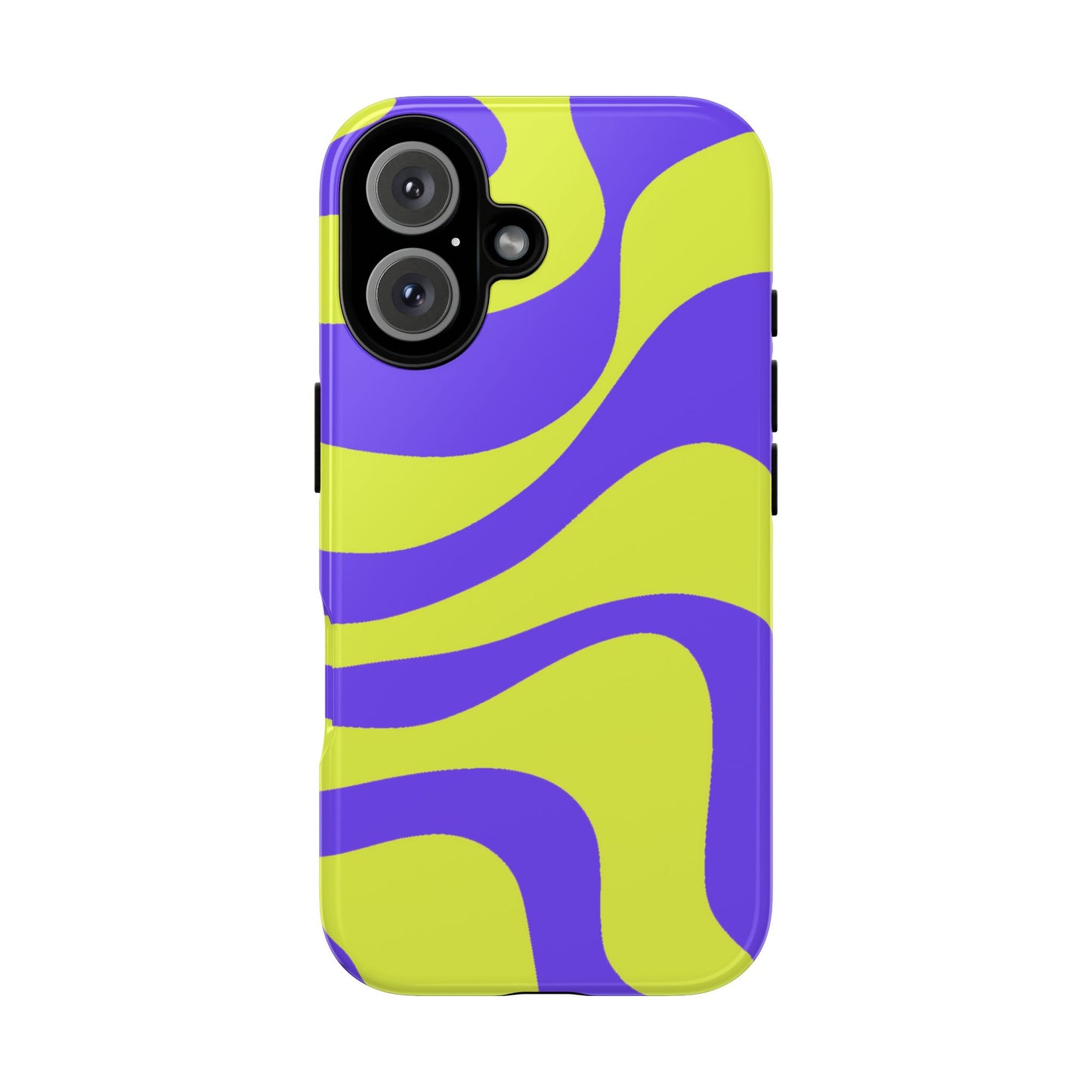 Green and purple swirl