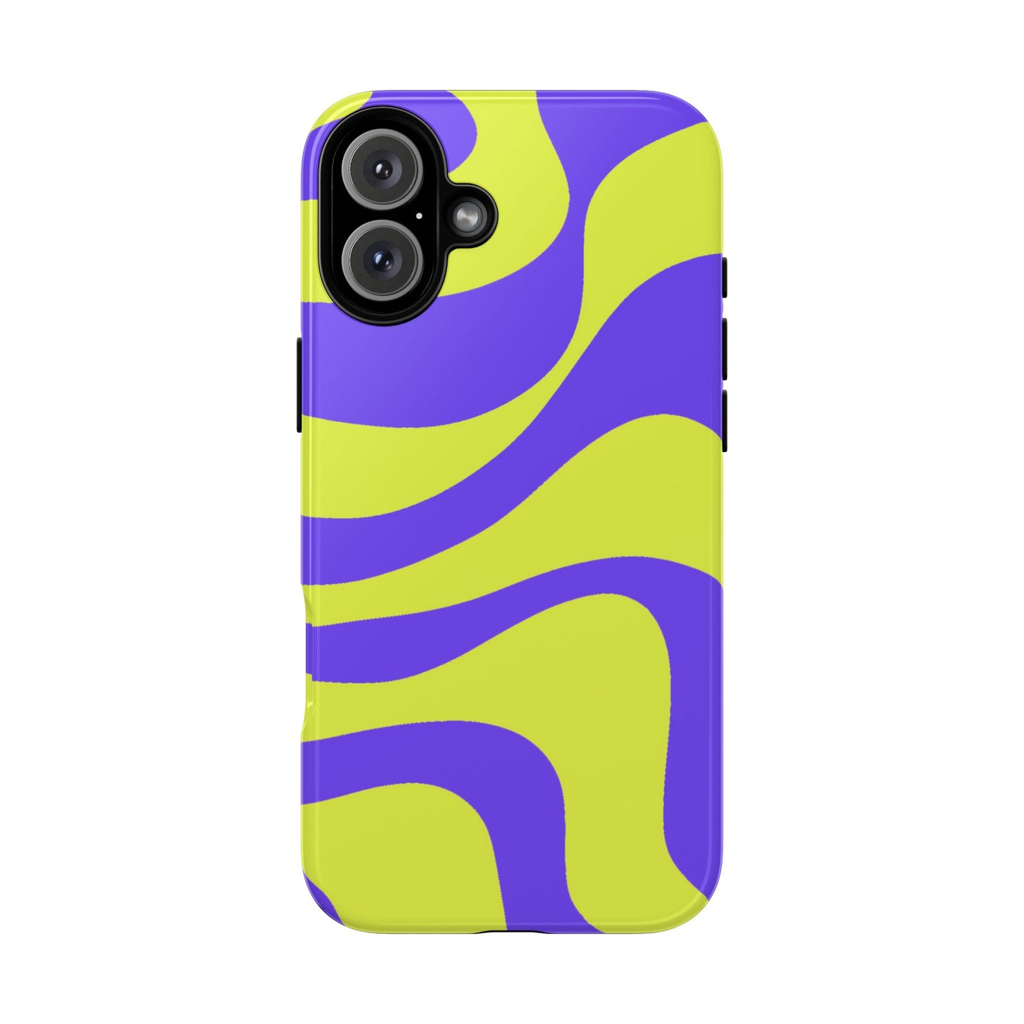 Green and purple swirl