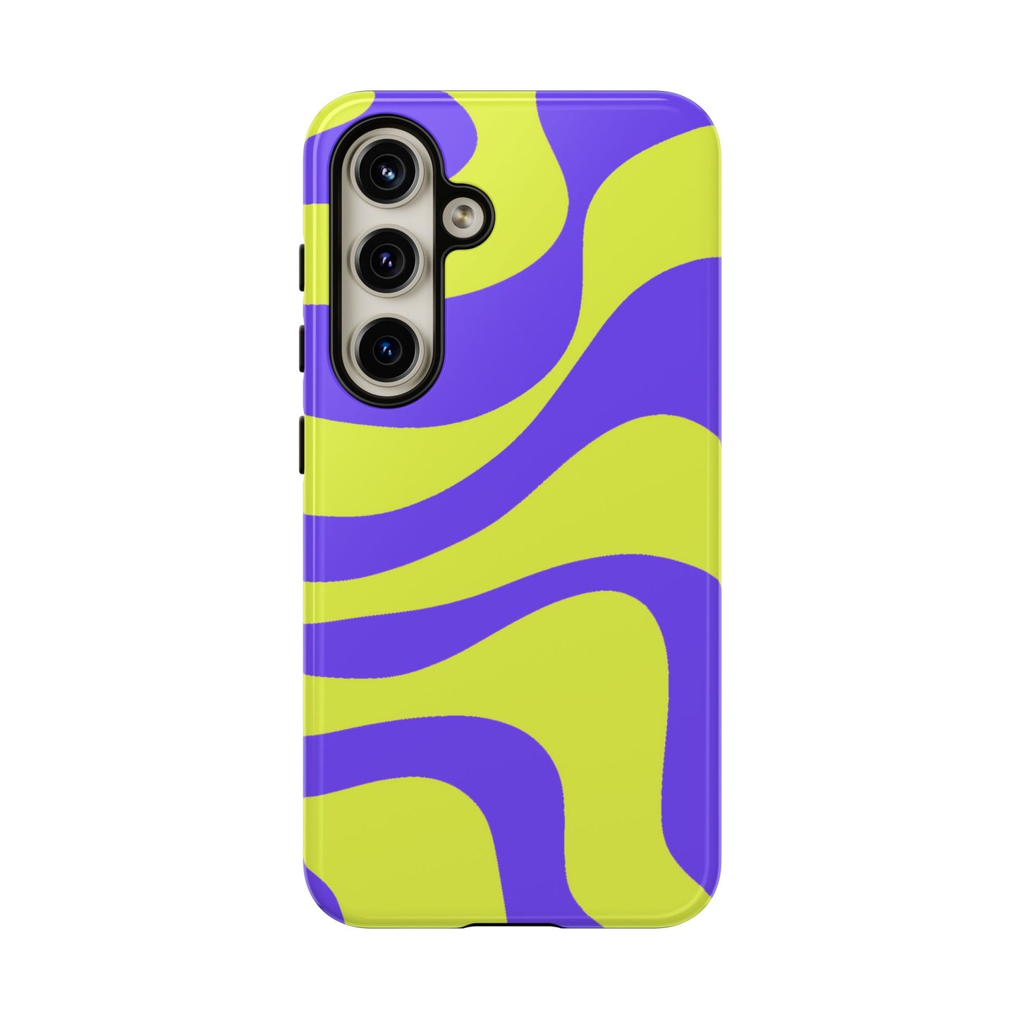 Green and purple swirl