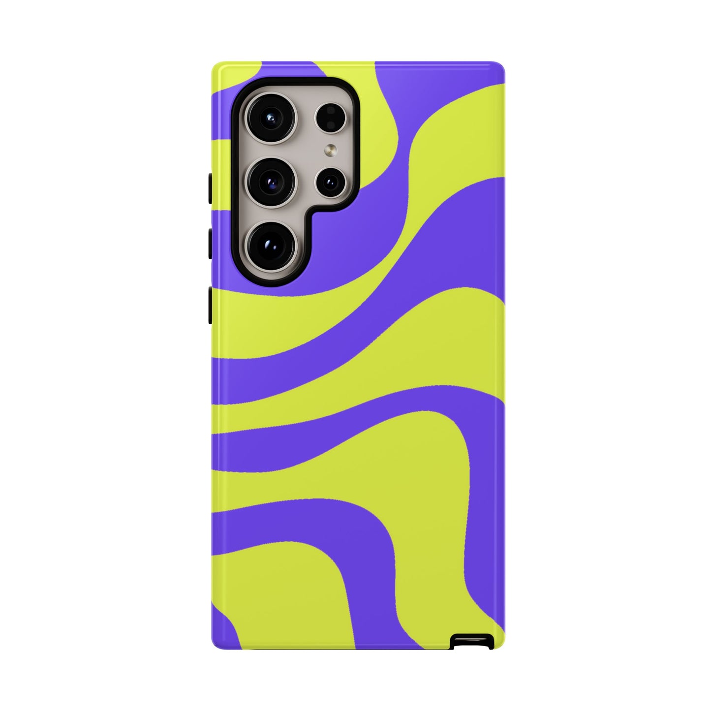 Green and purple swirl