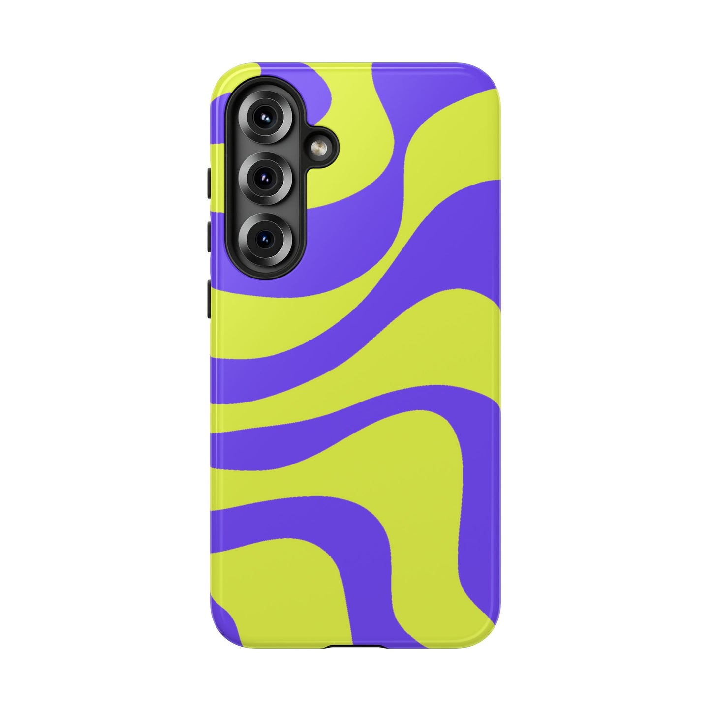 Green and purple swirl