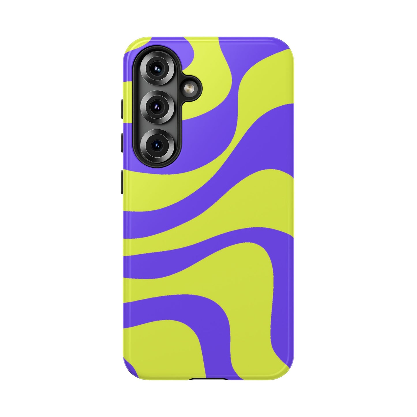 Green and purple swirl