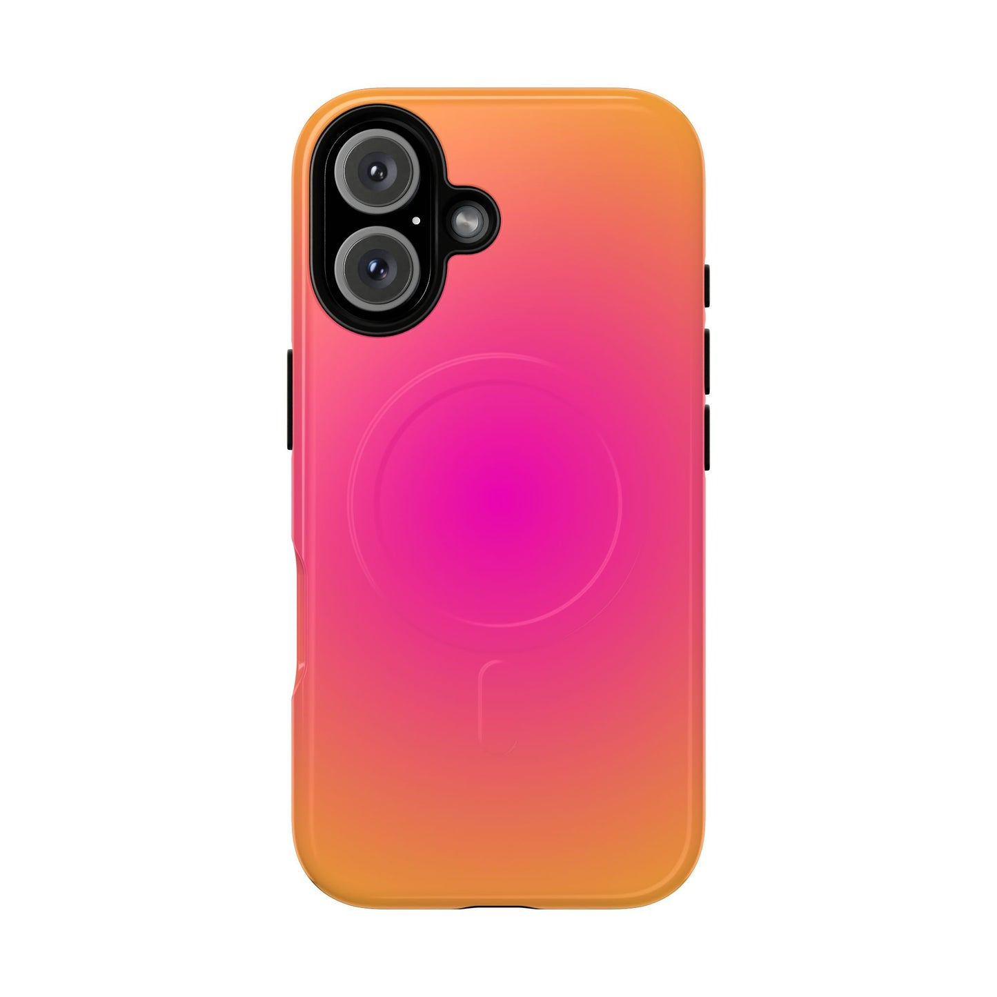 Pink to orange aura