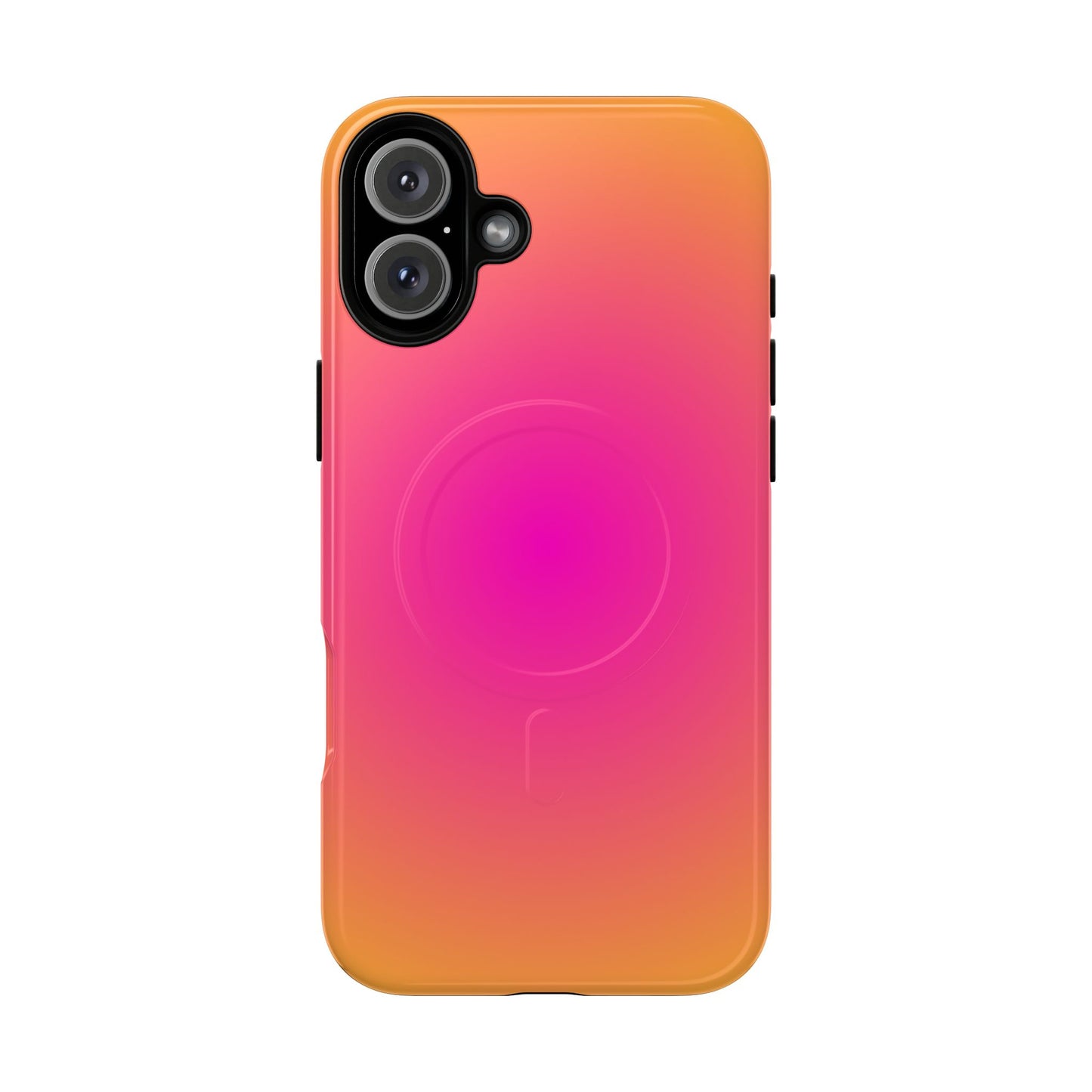 Pink to orange aura