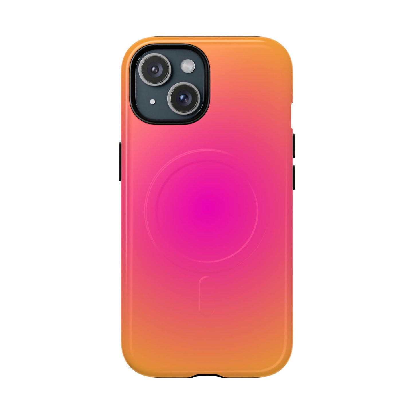 Pink to orange aura