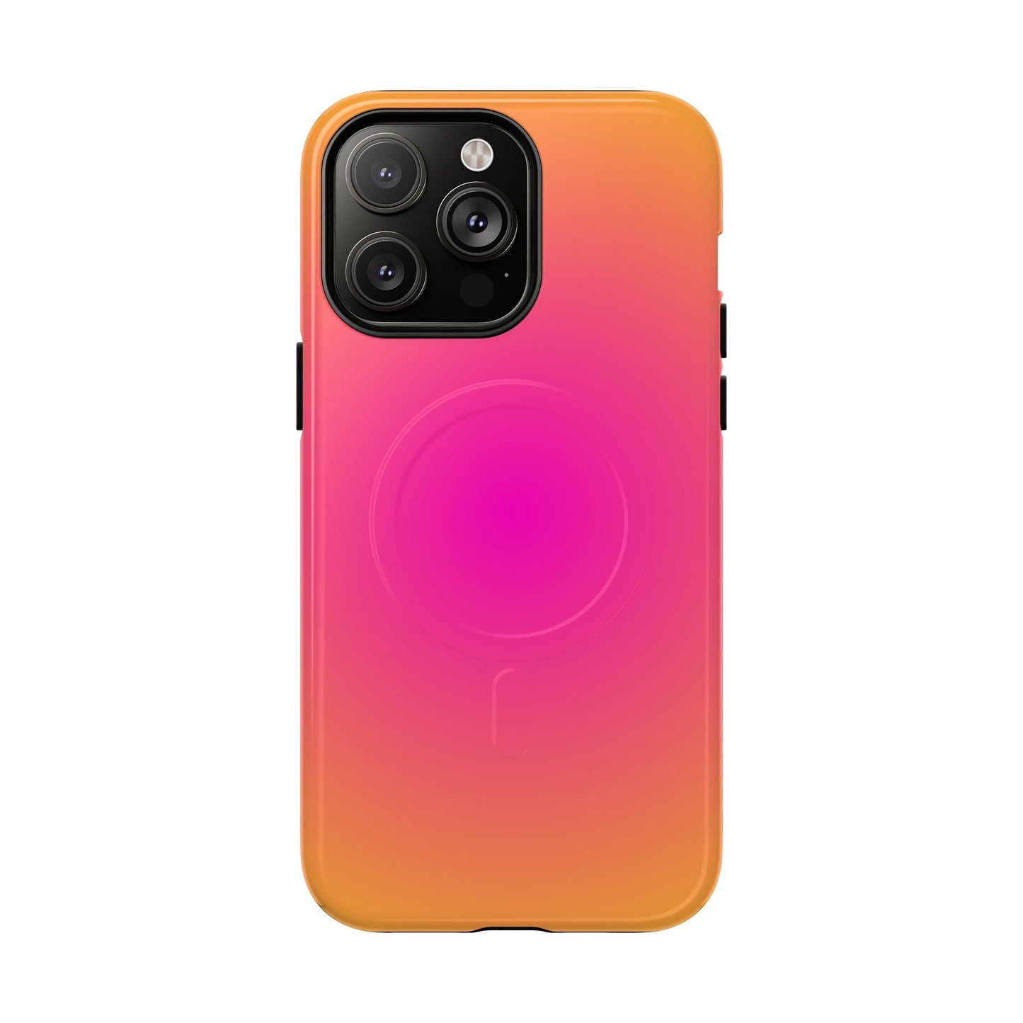 Pink to orange aura