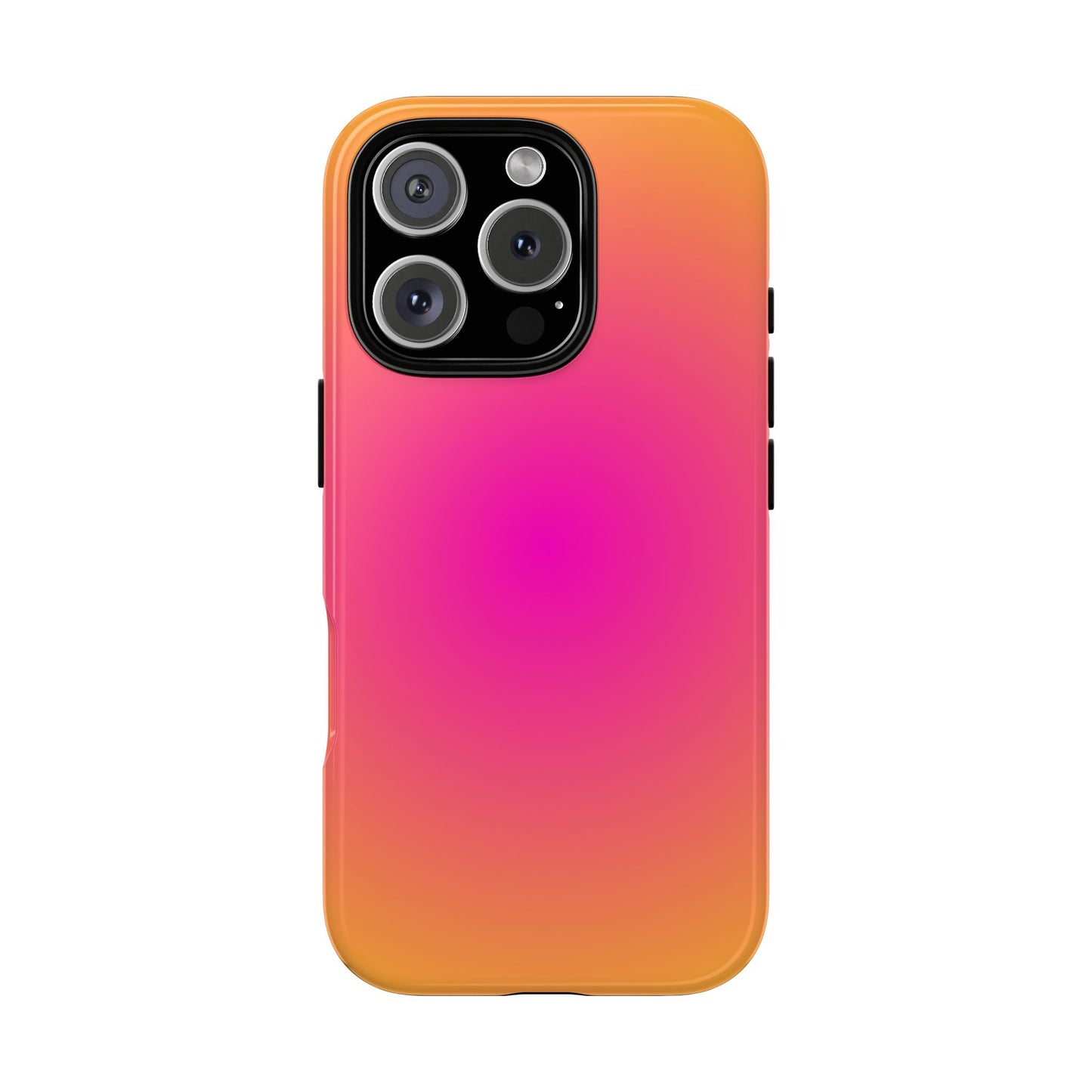 Pink to orange aura