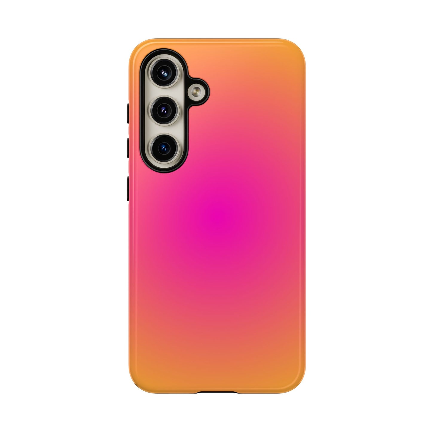 Pink to orange aura