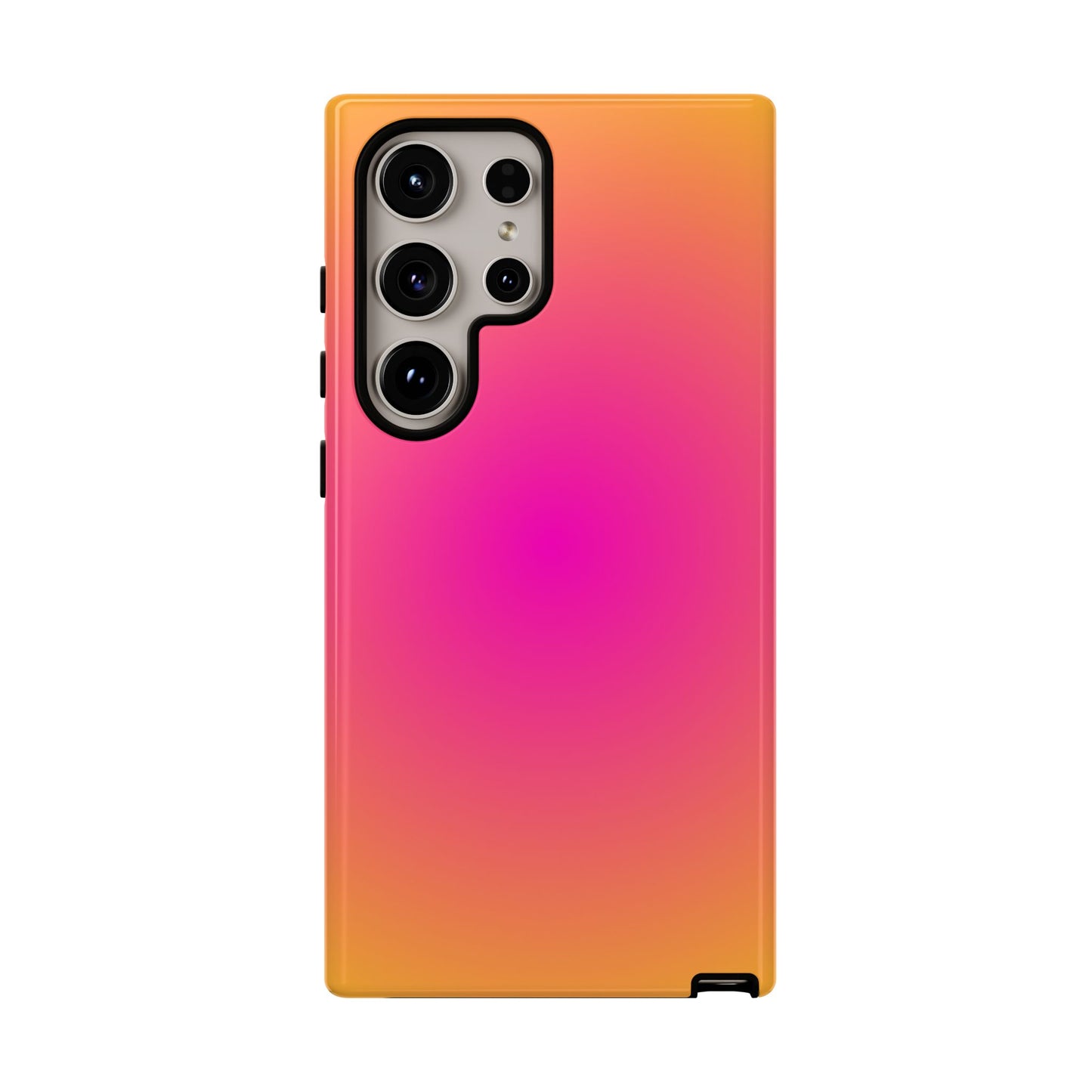 Pink to orange aura