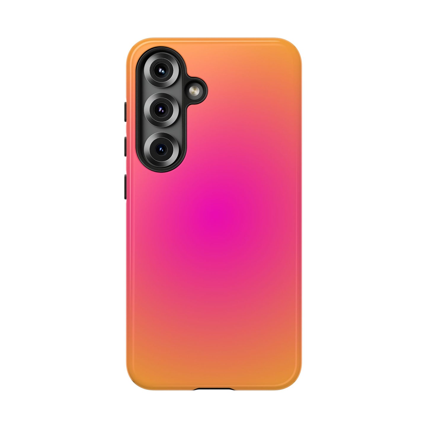 Pink to orange aura
