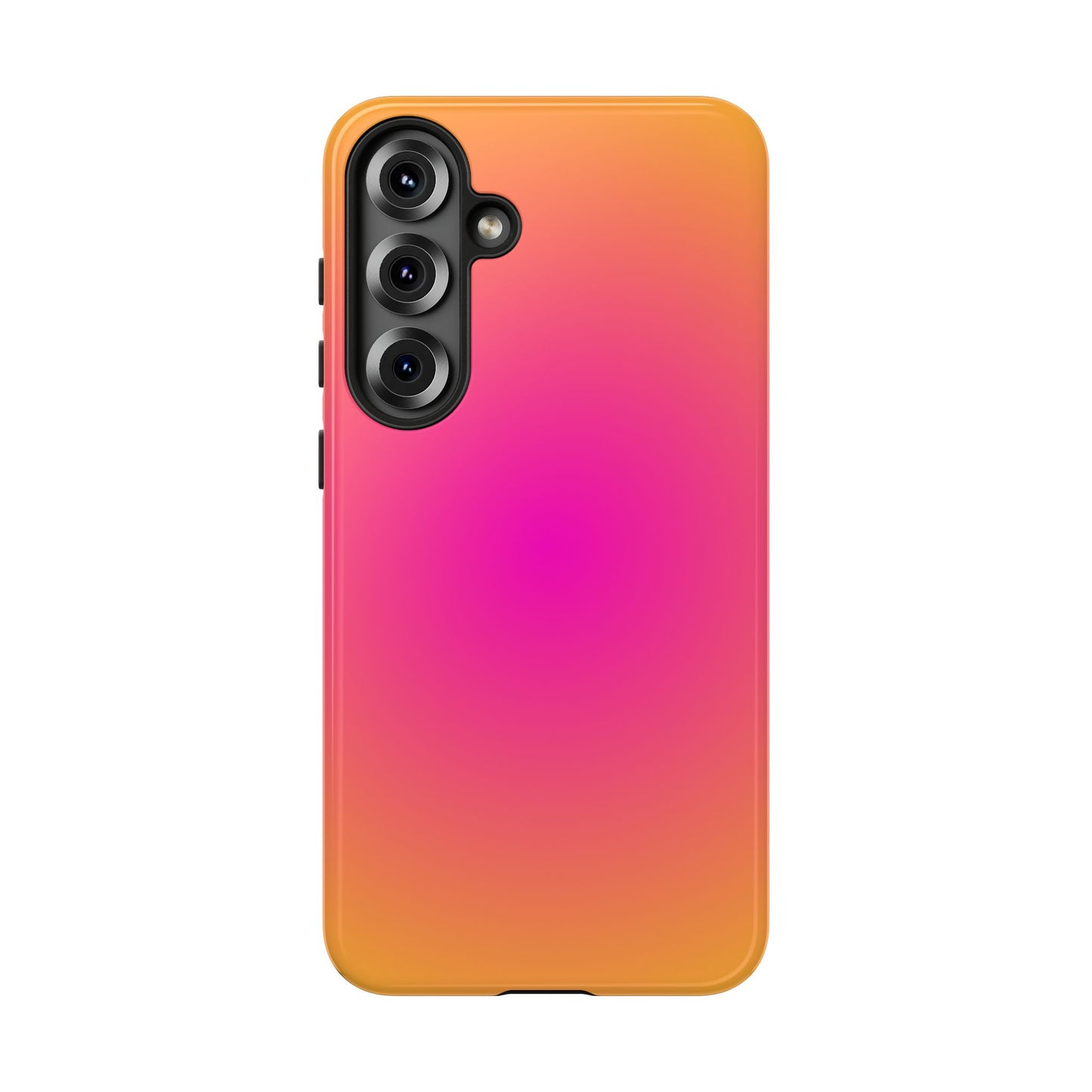 Pink to orange aura