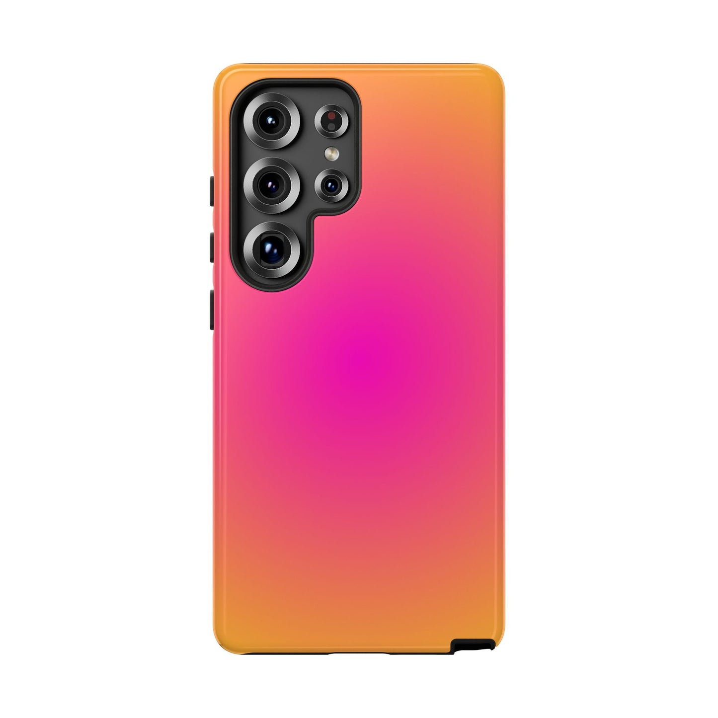 Pink to orange aura