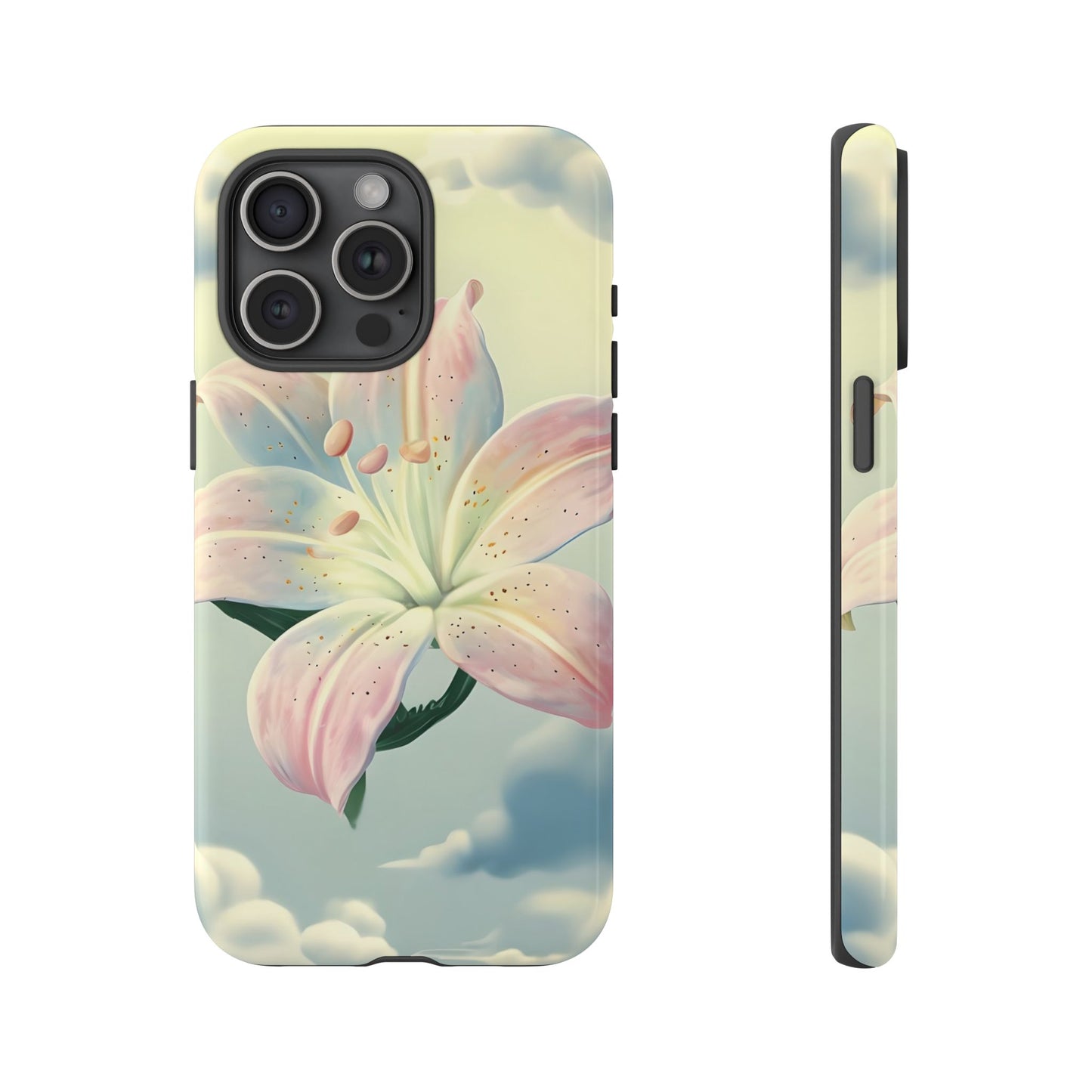 Pink flower in sky