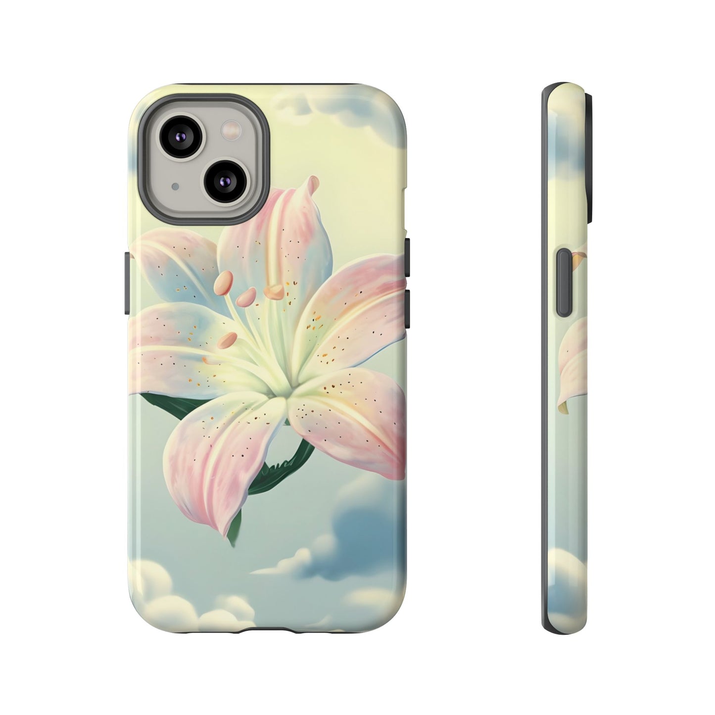 Pink flower in sky