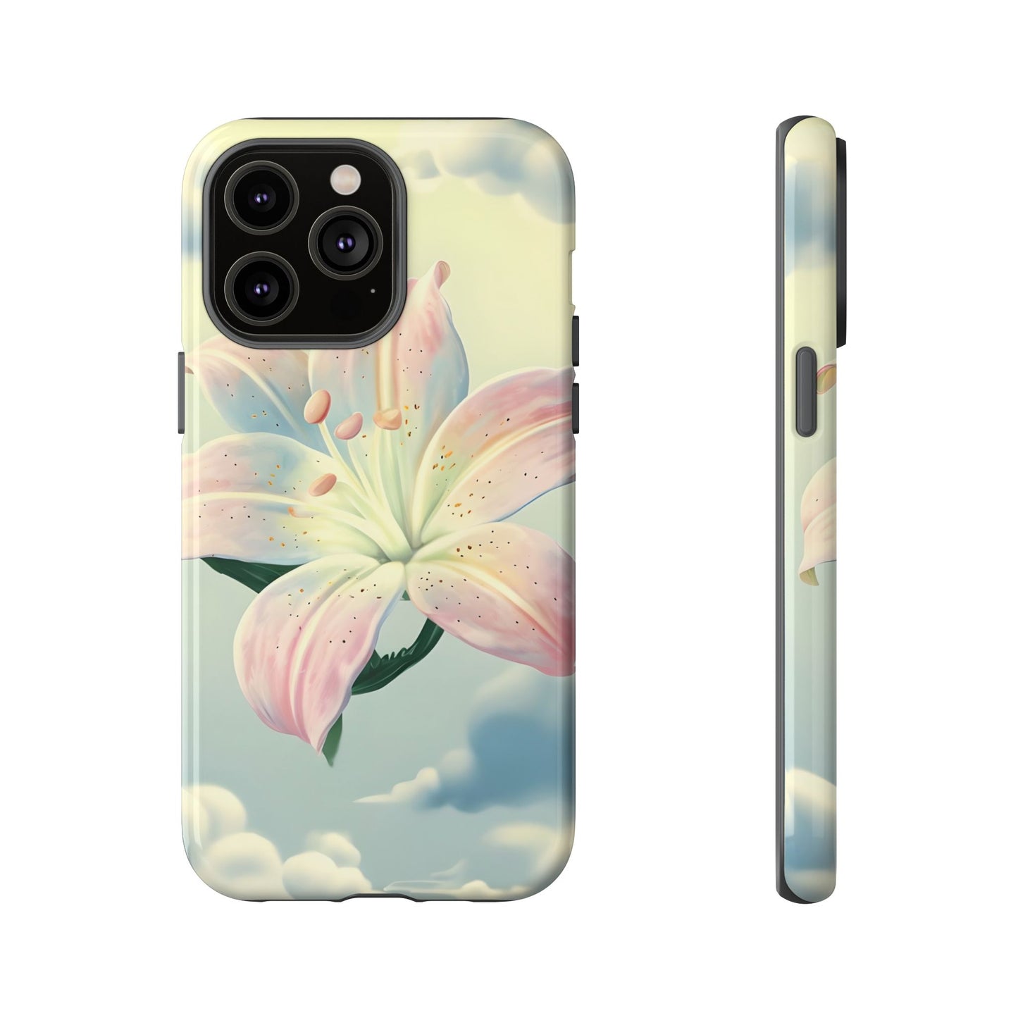 Pink flower in sky