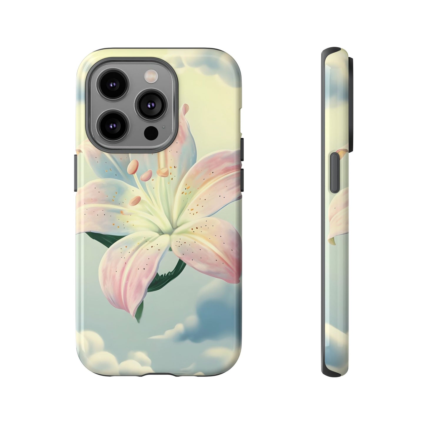 Pink flower in sky