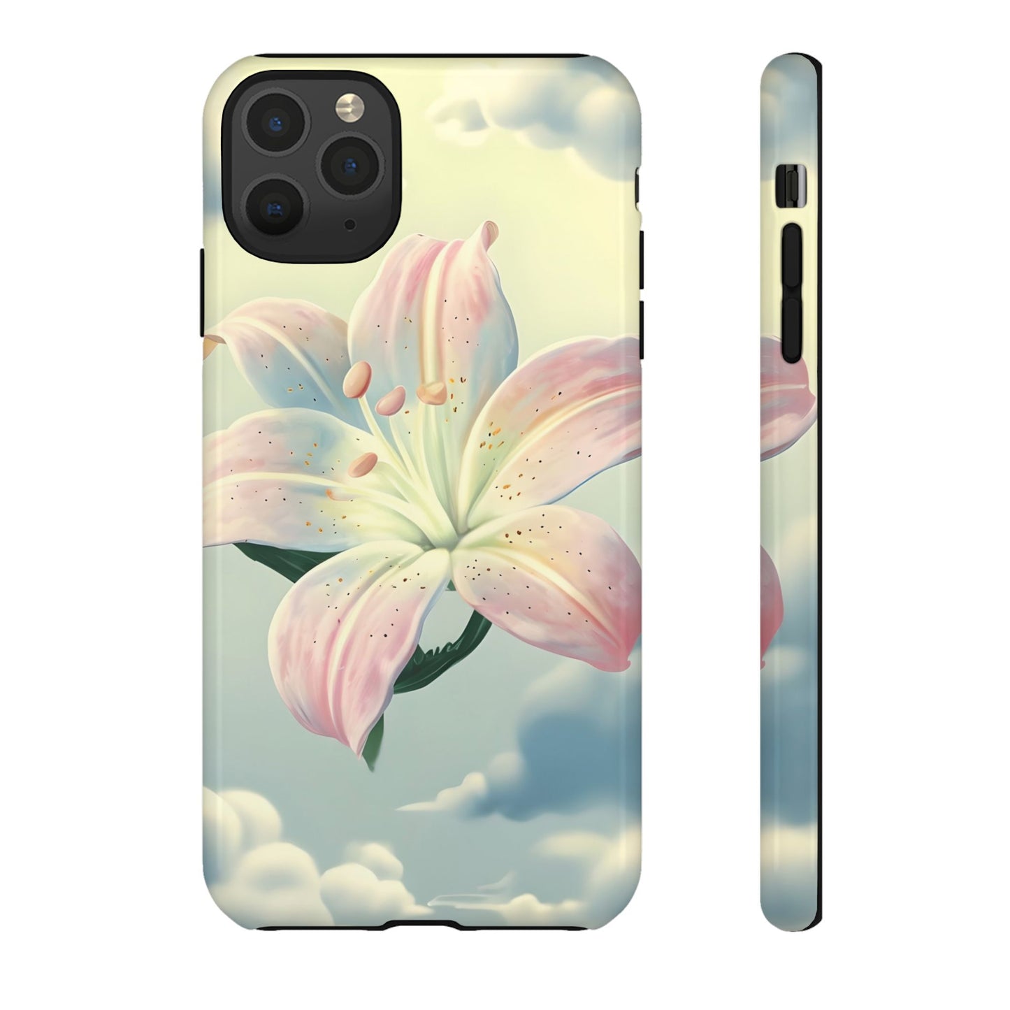 Pink flower in sky