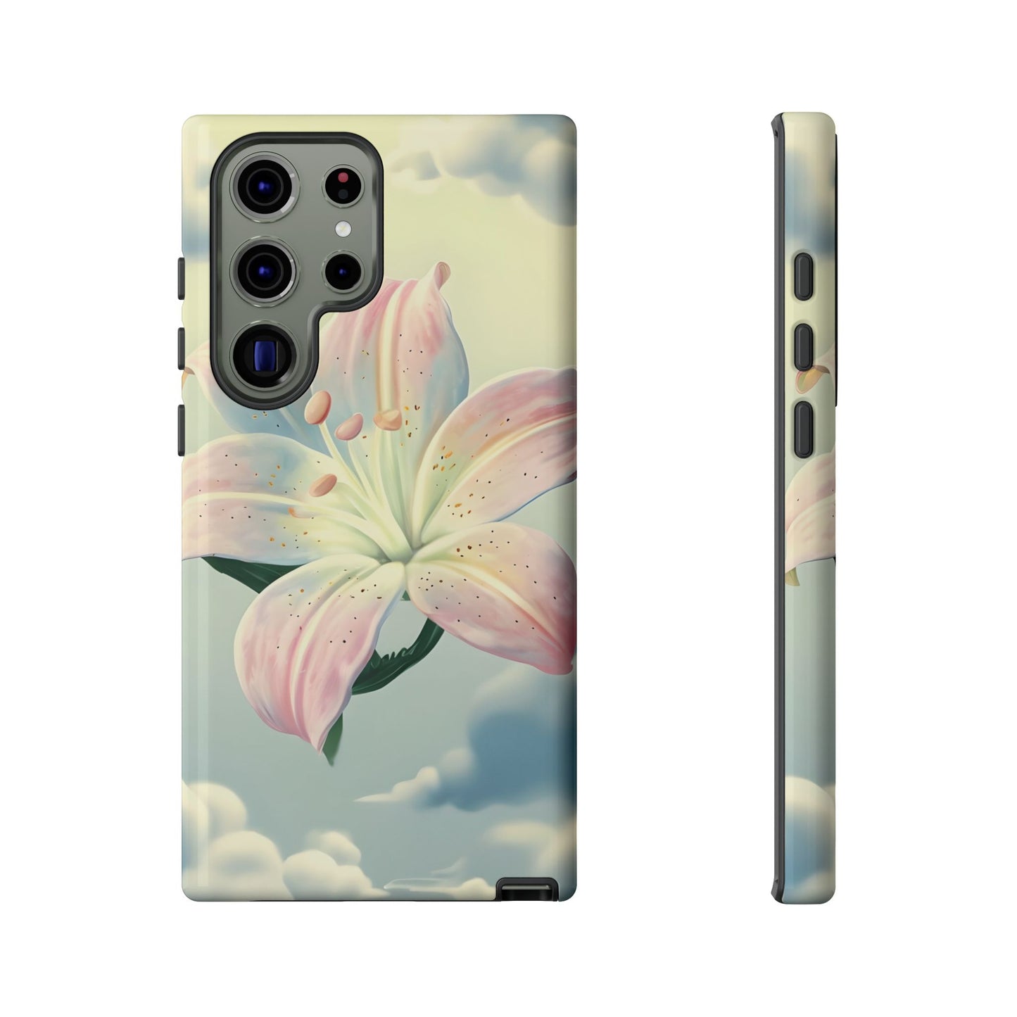 Pink flower in sky