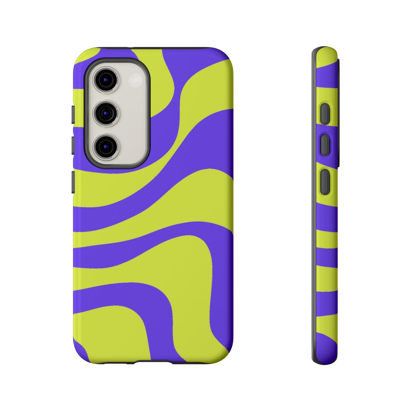 Green and purple swirl