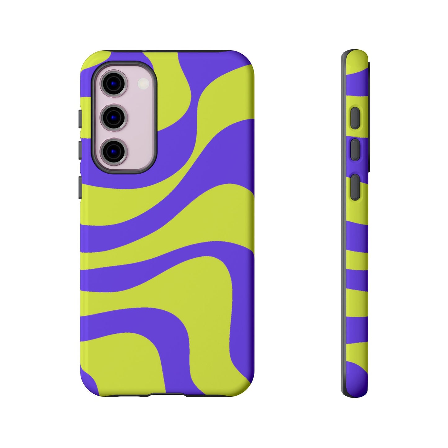 Green and purple swirl