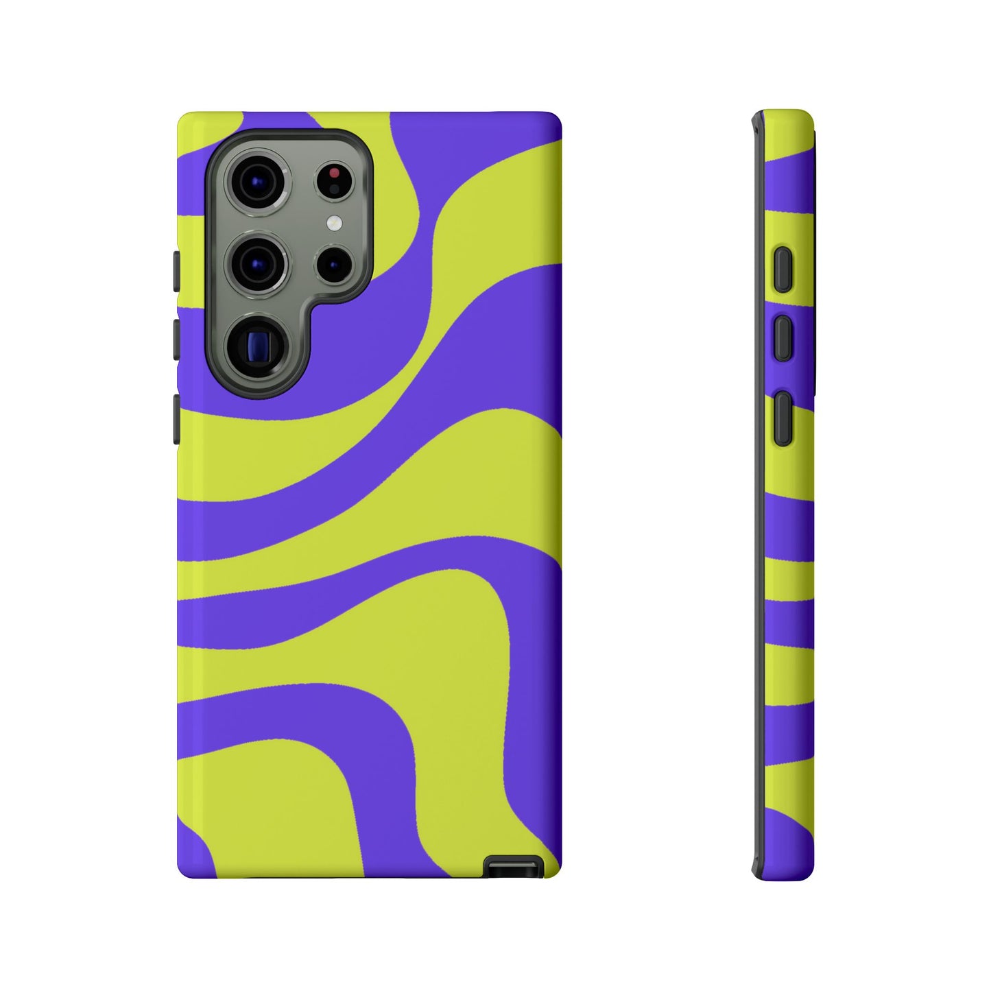 Green and purple swirl