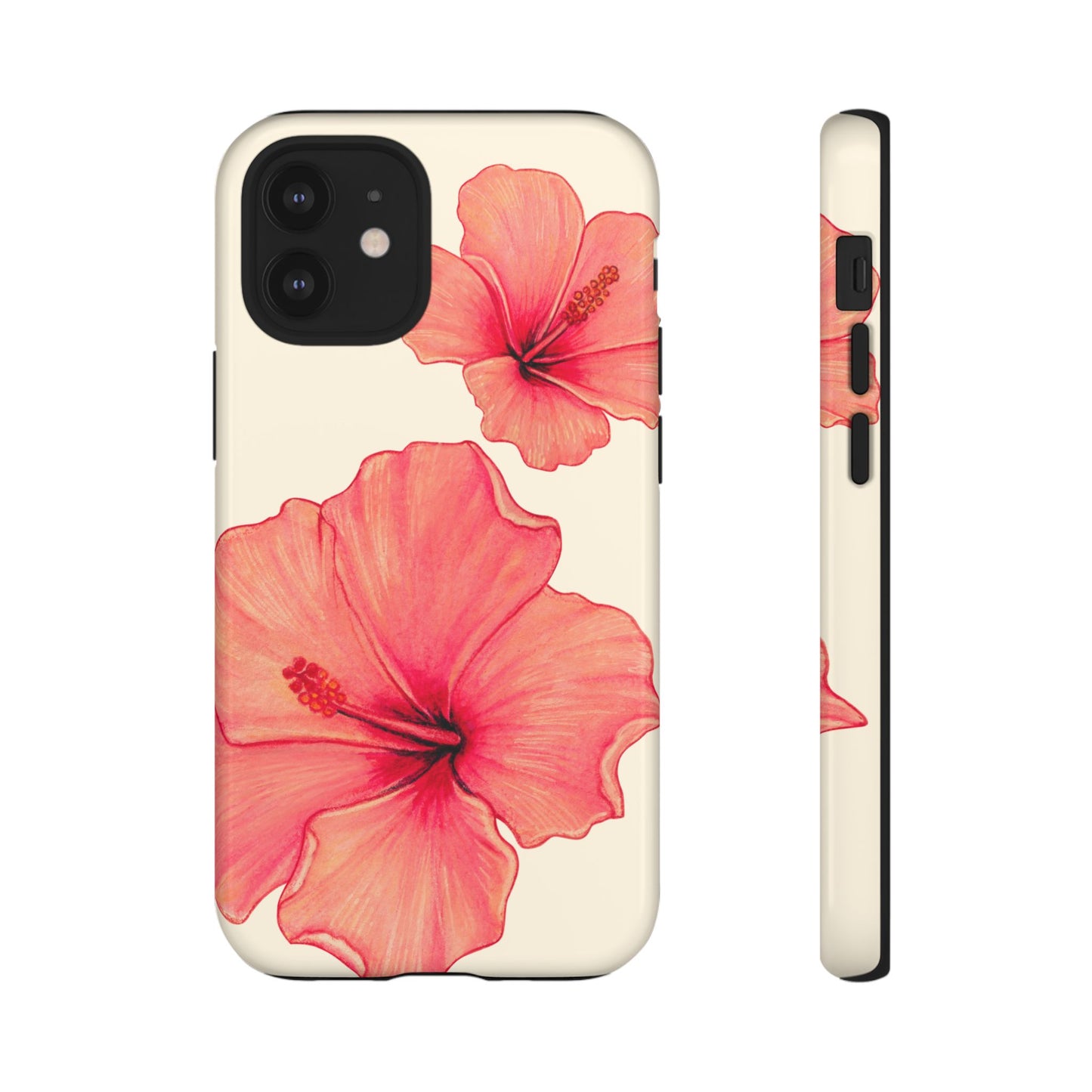 Coral on cream