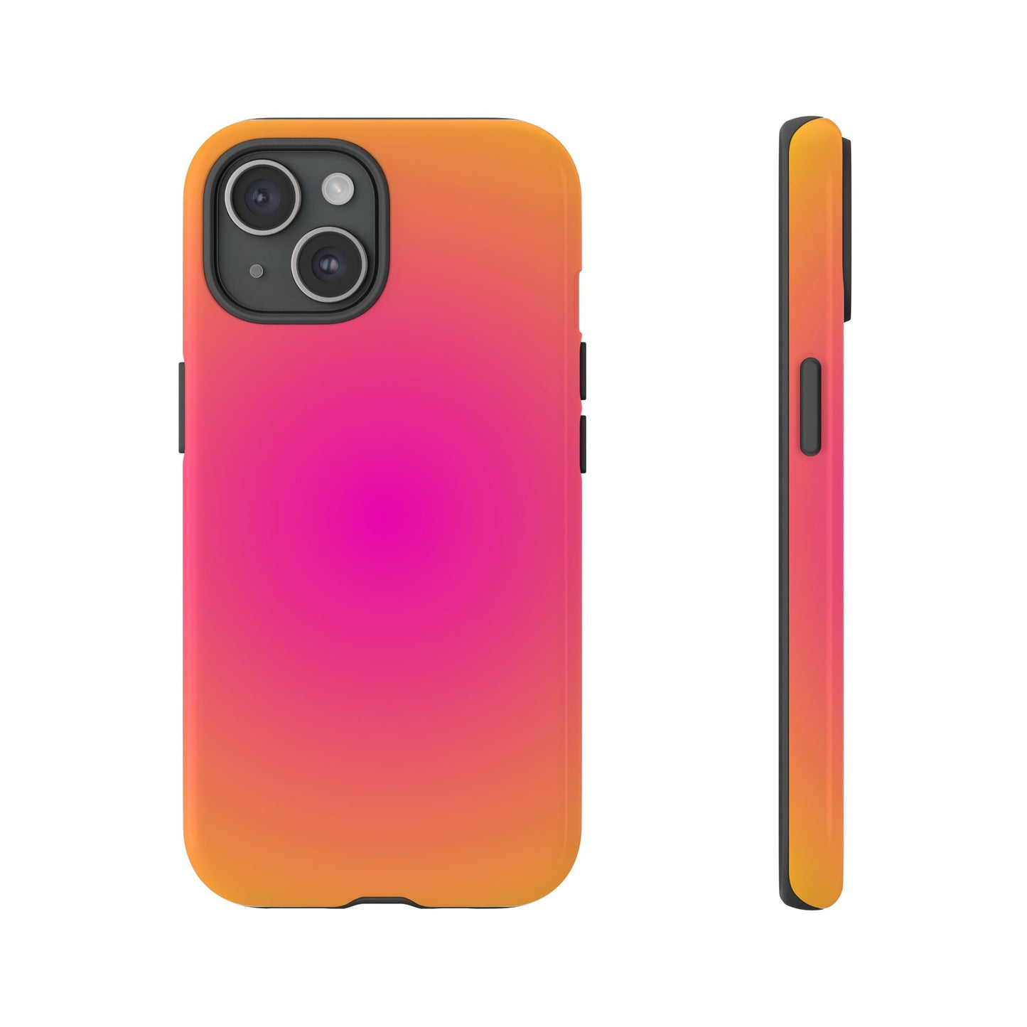 Pink to orange aura