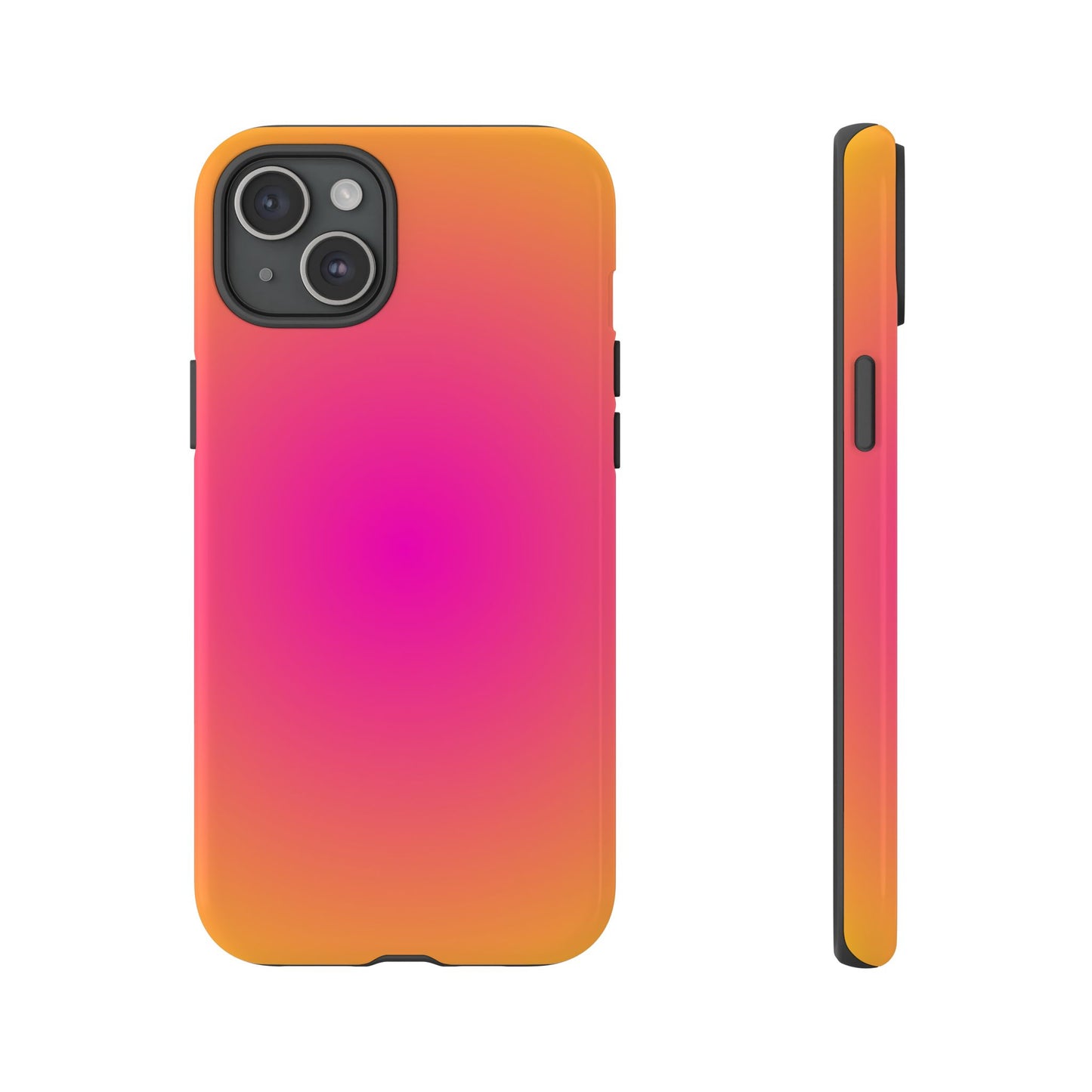 Pink to orange aura