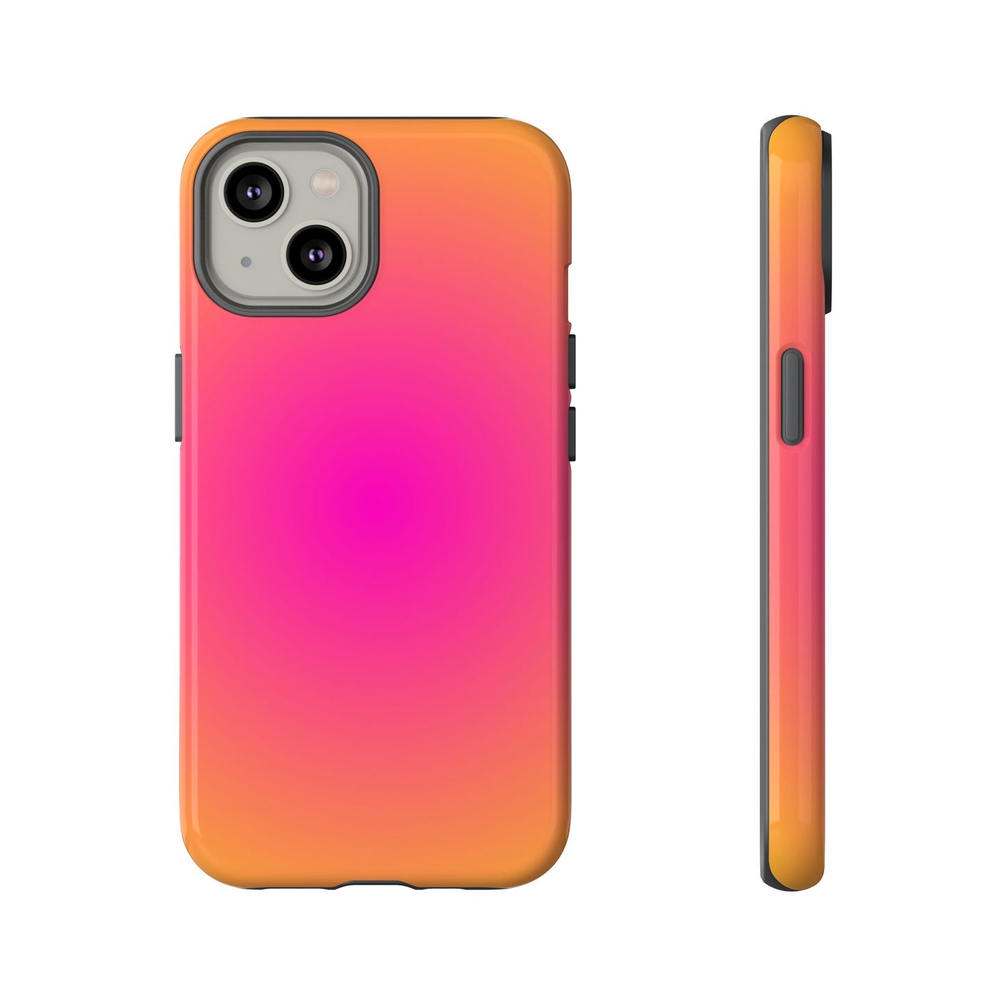 Pink to orange aura