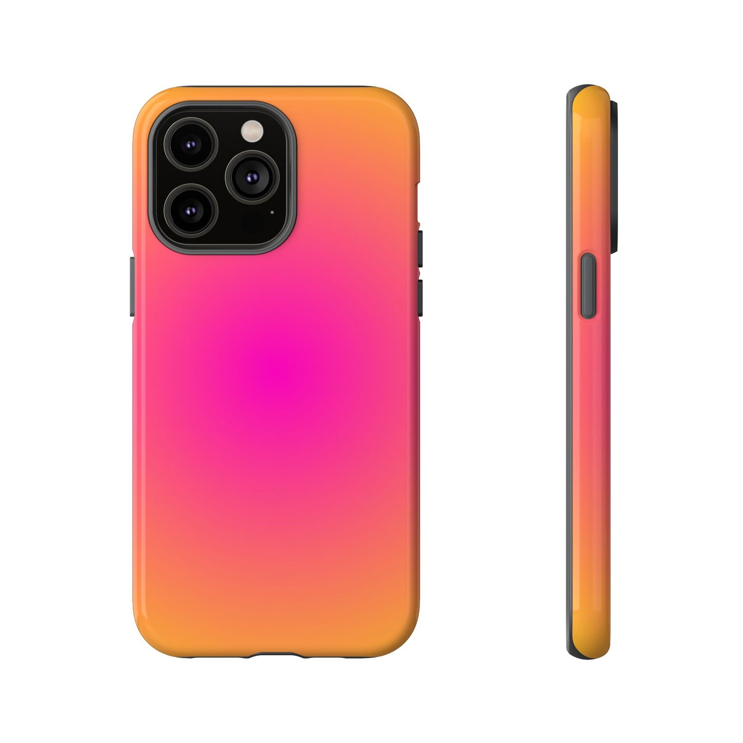 Pink to orange aura