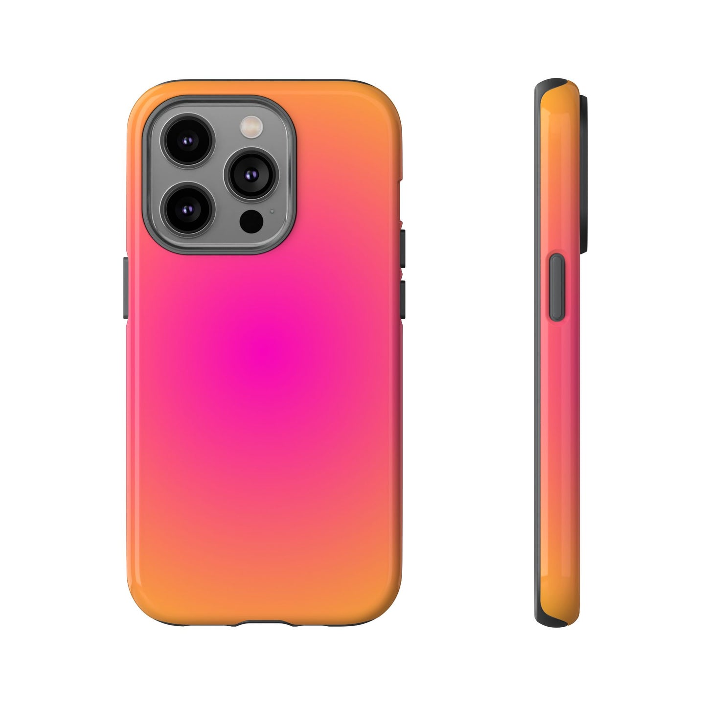 Pink to orange aura