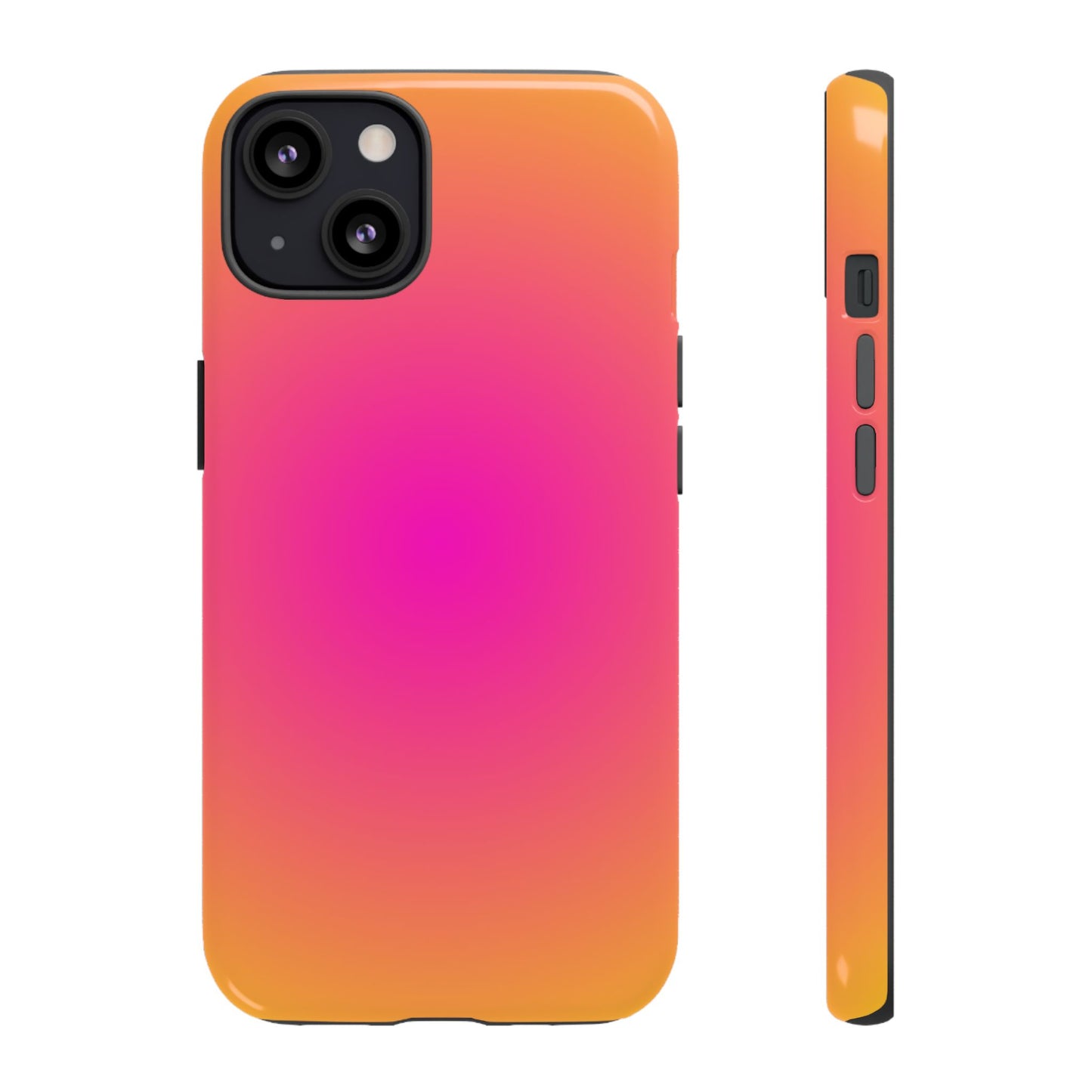 Pink to orange aura