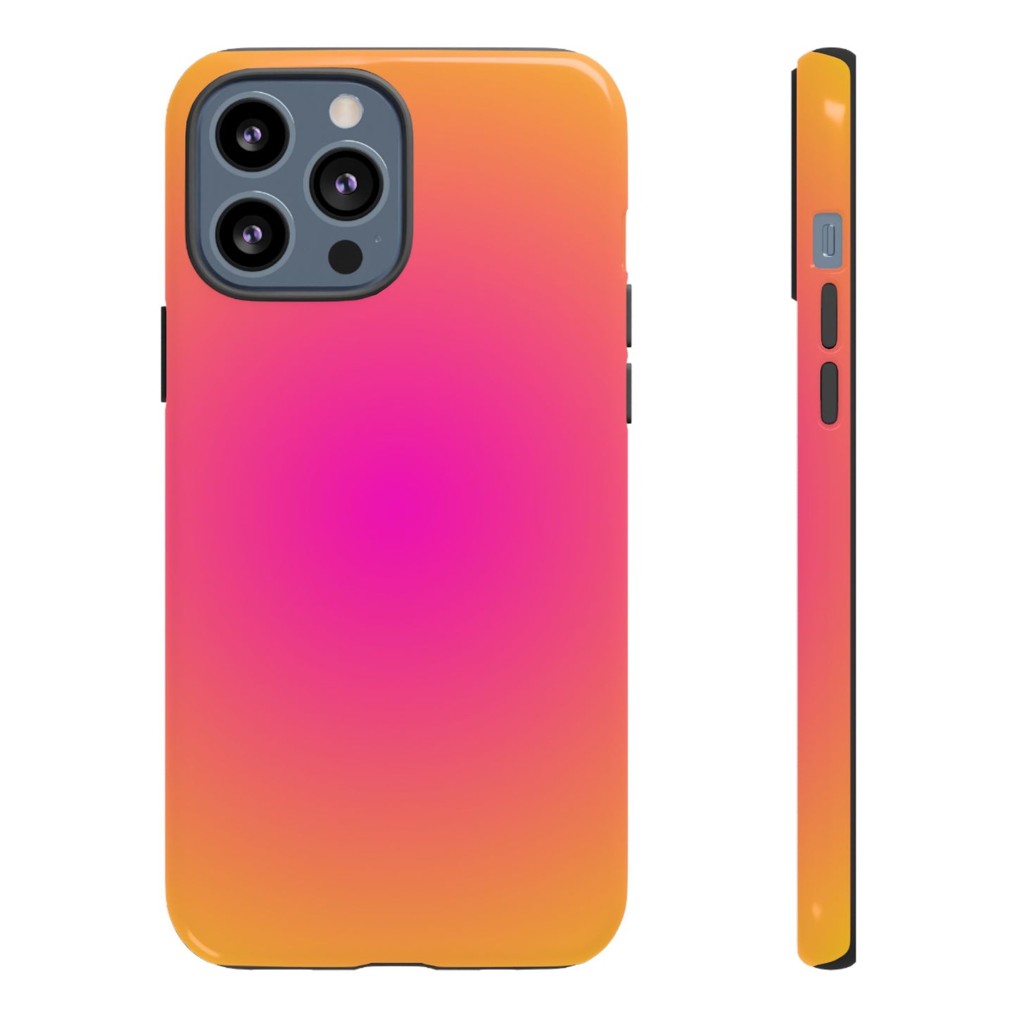 Pink to orange aura