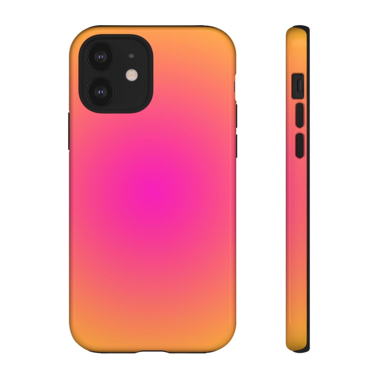 Pink to orange aura