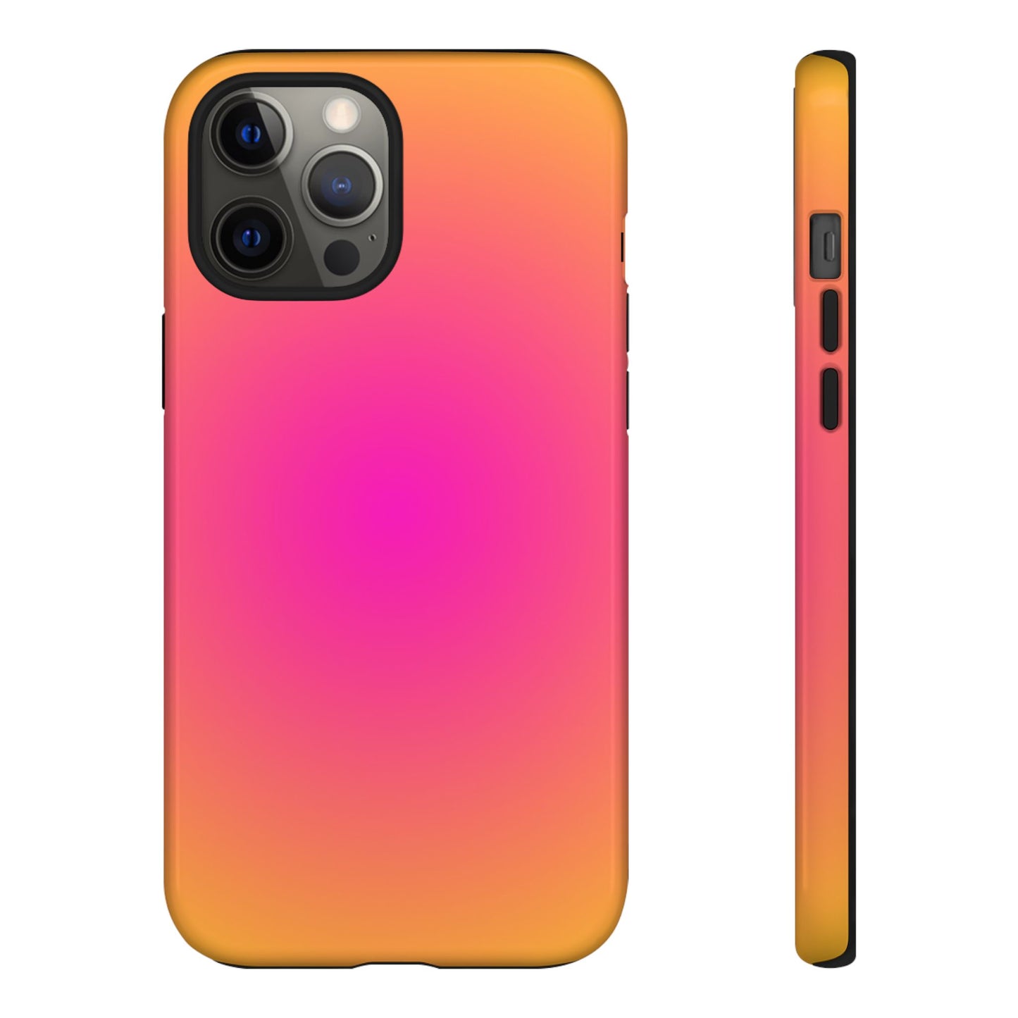 Pink to orange aura