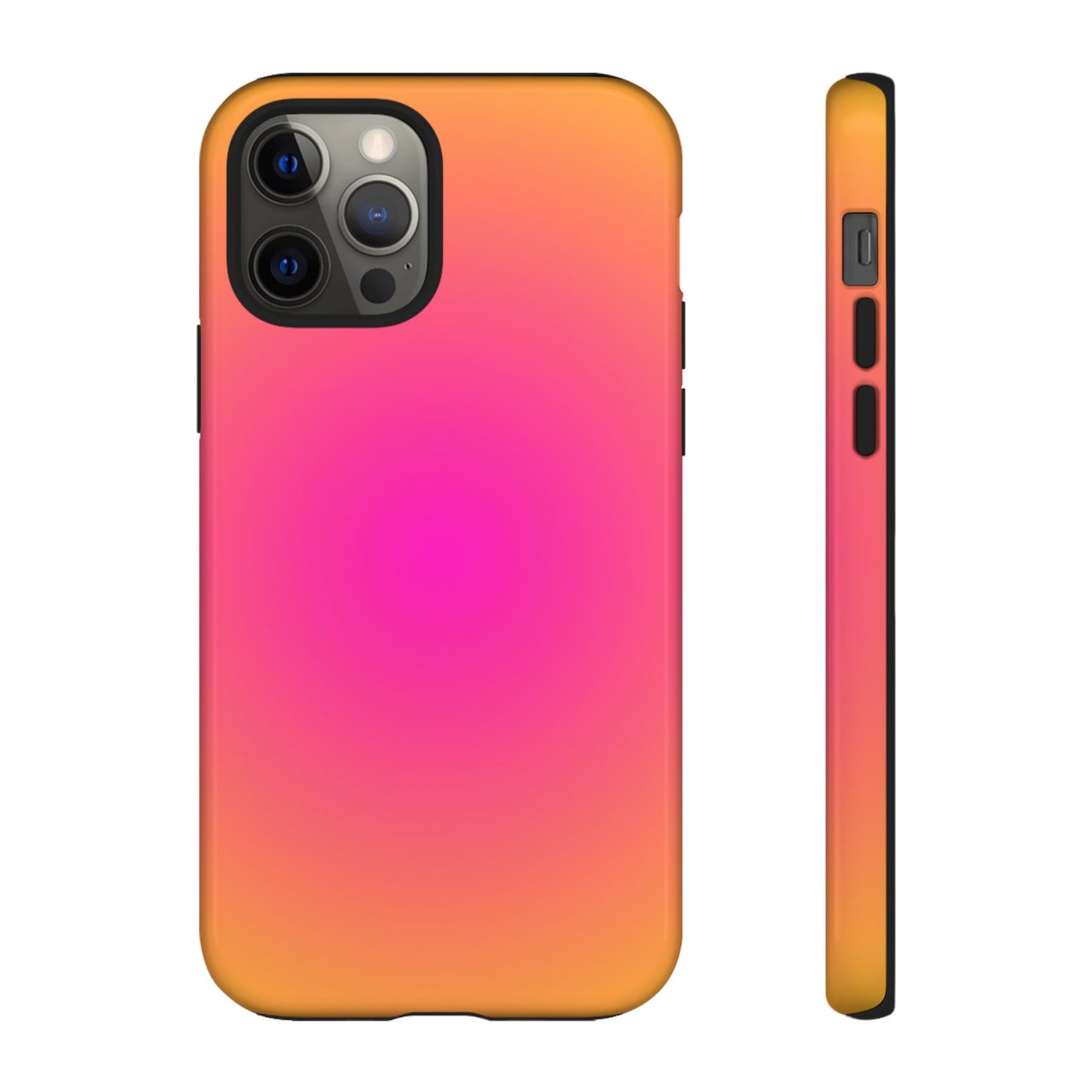Pink to orange aura